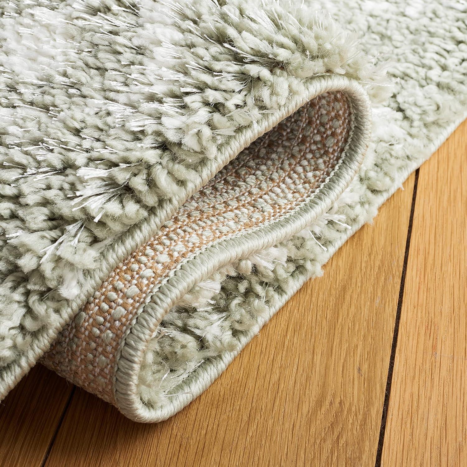 image:imageSAFAVIEH Area Rug 8x10 Berber Fringe Shag Collection Large Cream amp Dark Grey Moroccan Design NonShedding amp Easy Cleaning Thick Pile Ideal for Living Room Bedroom Dining Space BFG516ASageIvory