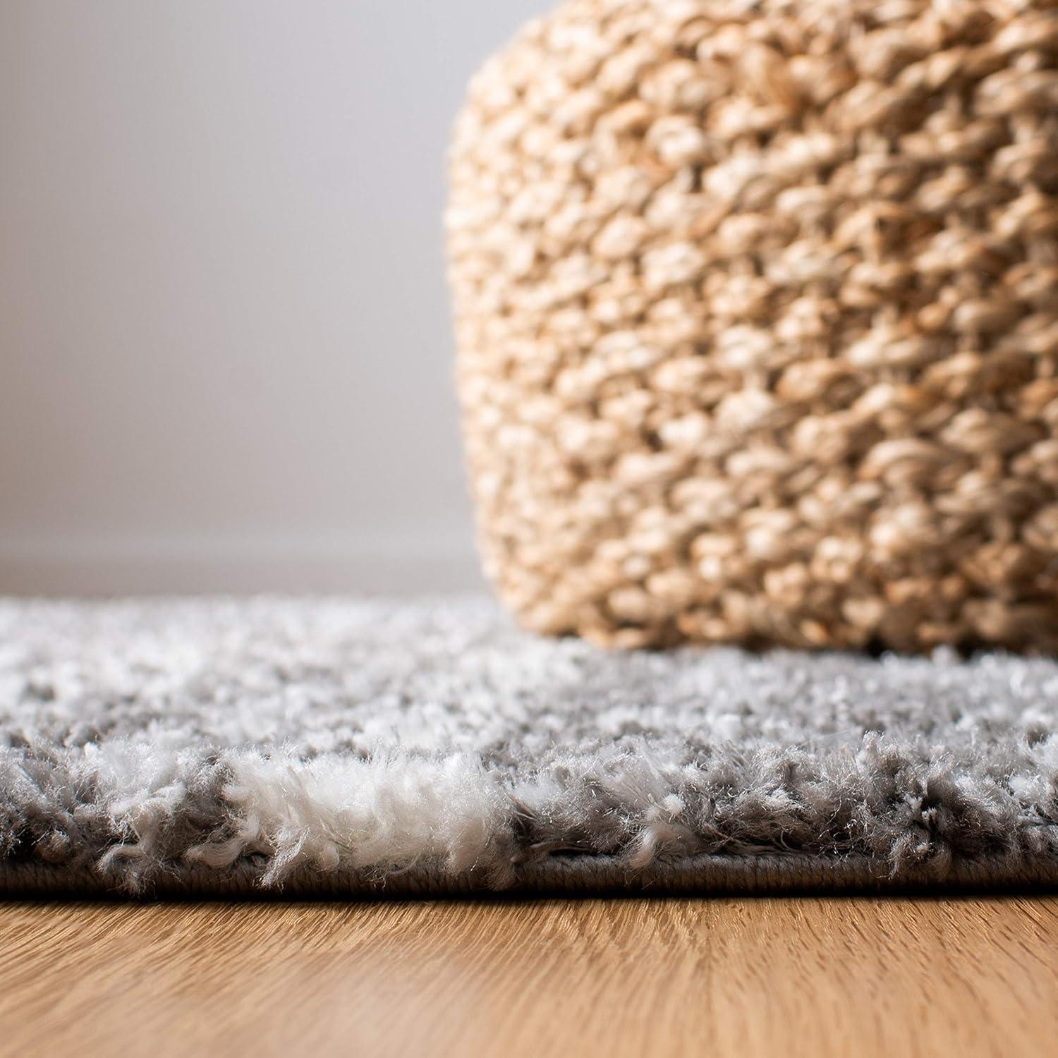 image:imageSAFAVIEH Area Rug 8x10 Berber Fringe Shag Collection Large Cream amp Dark Grey Moroccan Design NonShedding amp Easy Cleaning Thick Pile Ideal for Living Room Bedroom Dining Space BFG516AGreyIvory