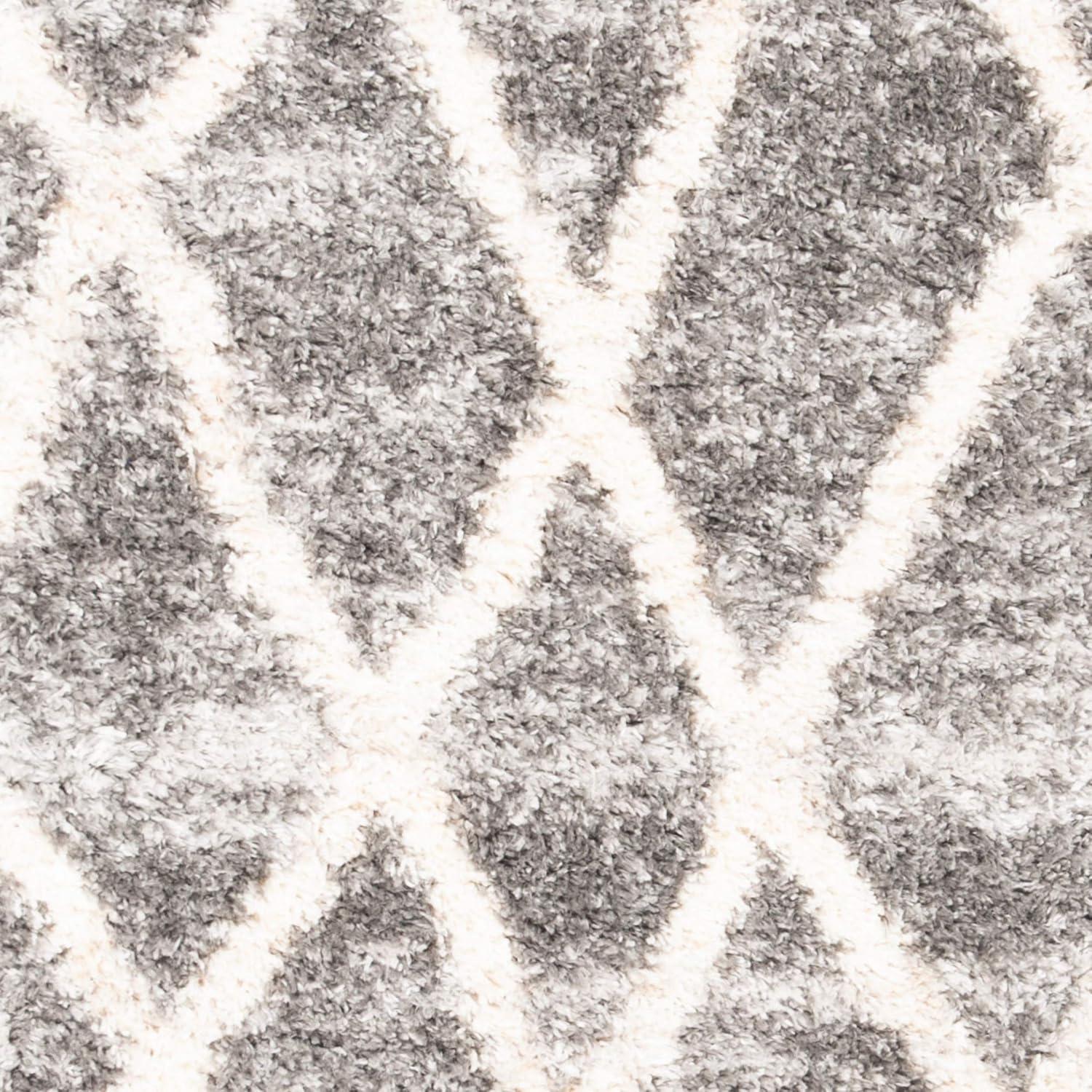 image:imageSAFAVIEH Area Rug 8x10 Berber Fringe Shag Collection Large Creme amp Black Moroccan Design NonShedding amp Easy Cleaning Plush Thick Pile Ideal for Living Room Bedroom Dining Space BFG628BGreyCream