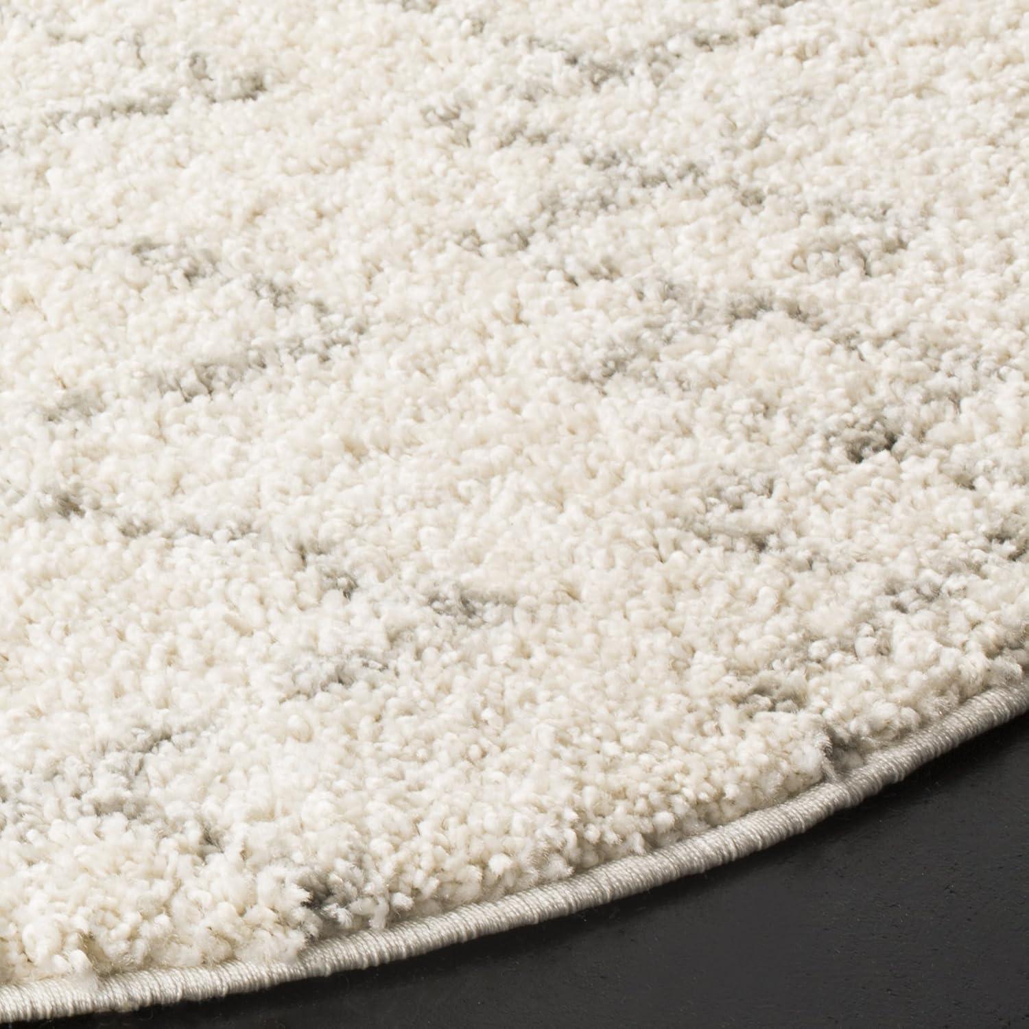 image:imageSAFAVIEH Area Rug 8x10 Berber Shag Collection Large Navy amp Ivory Moroccan Design NonShedding amp Easy Cleaning Plush Thick Pile Ideal for Living Room Bedroom Dining Space BER165NCreamLight Grey
