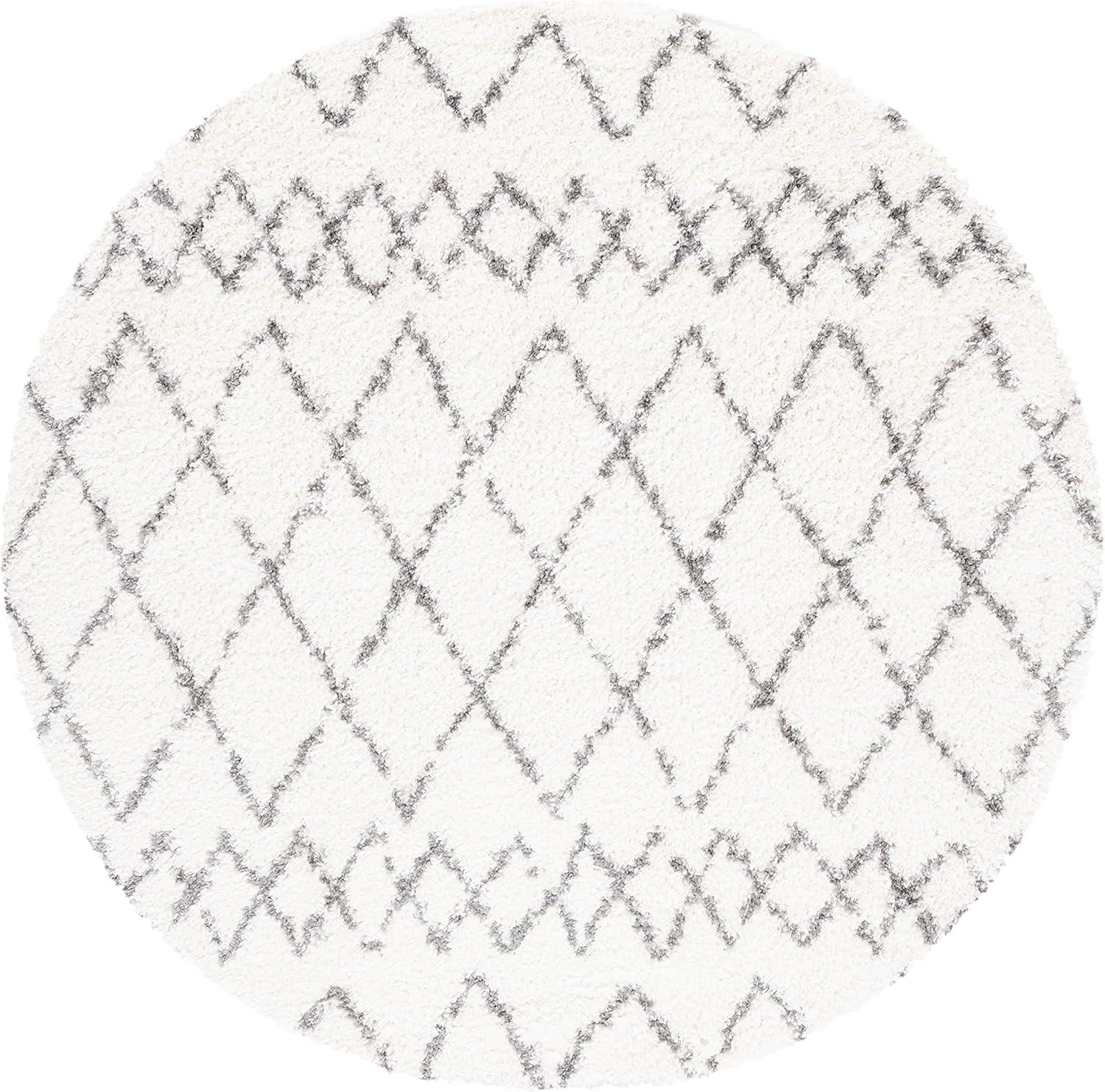 image:imageSAFAVIEH Area Rug 8x10 Berber Shag Collection Large Navy amp Ivory Moroccan Design NonShedding amp Easy Cleaning Plush Thick Pile Ideal for Living Room Bedroom Dining Space BER165NCreamLight Grey