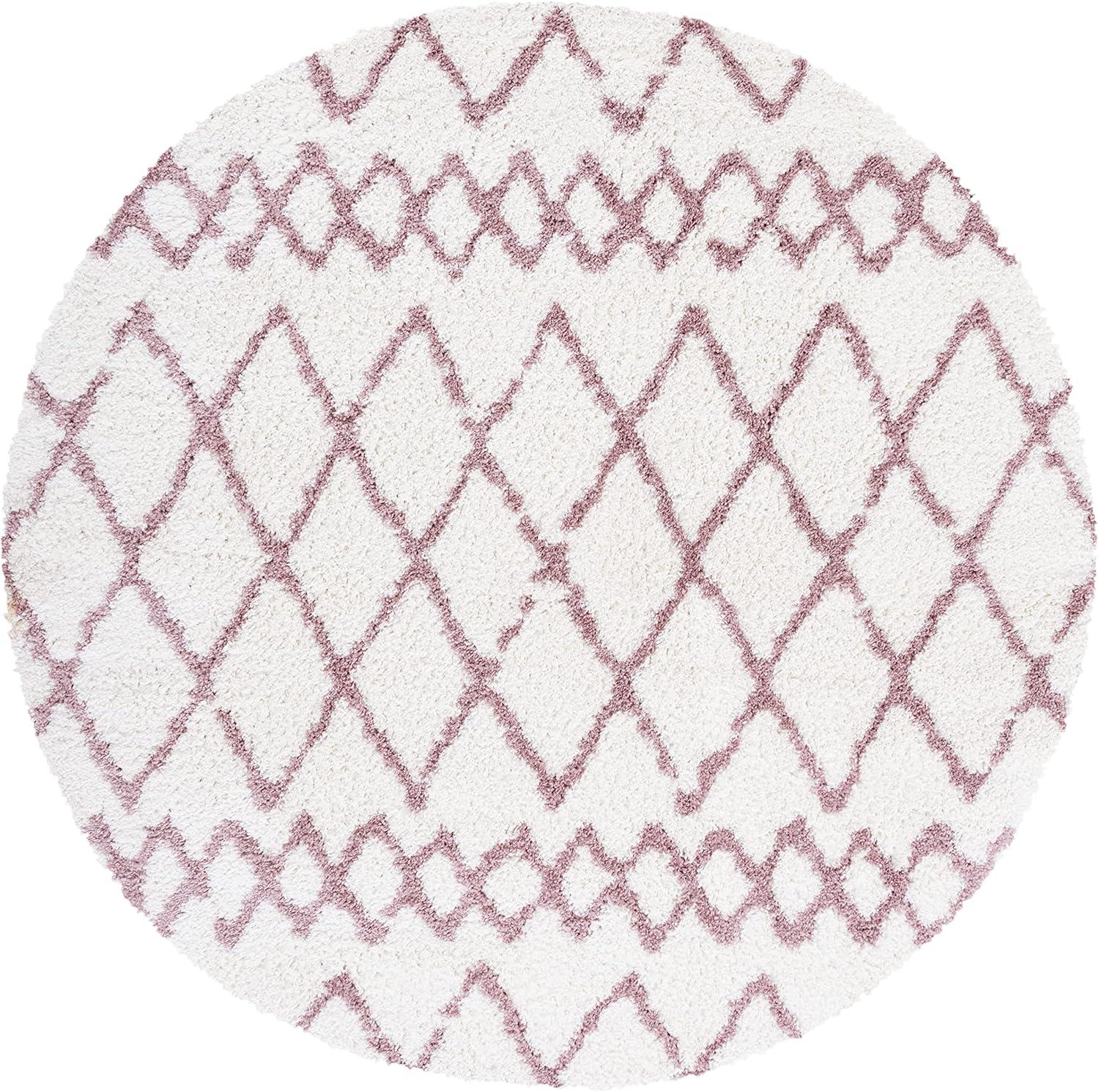image:imageSAFAVIEH Area Rug 8x10 Berber Shag Collection Large Navy amp Ivory Moroccan Design NonShedding amp Easy Cleaning Plush Thick Pile Ideal for Living Room Bedroom Dining Space BER165NIvoryLight Rose