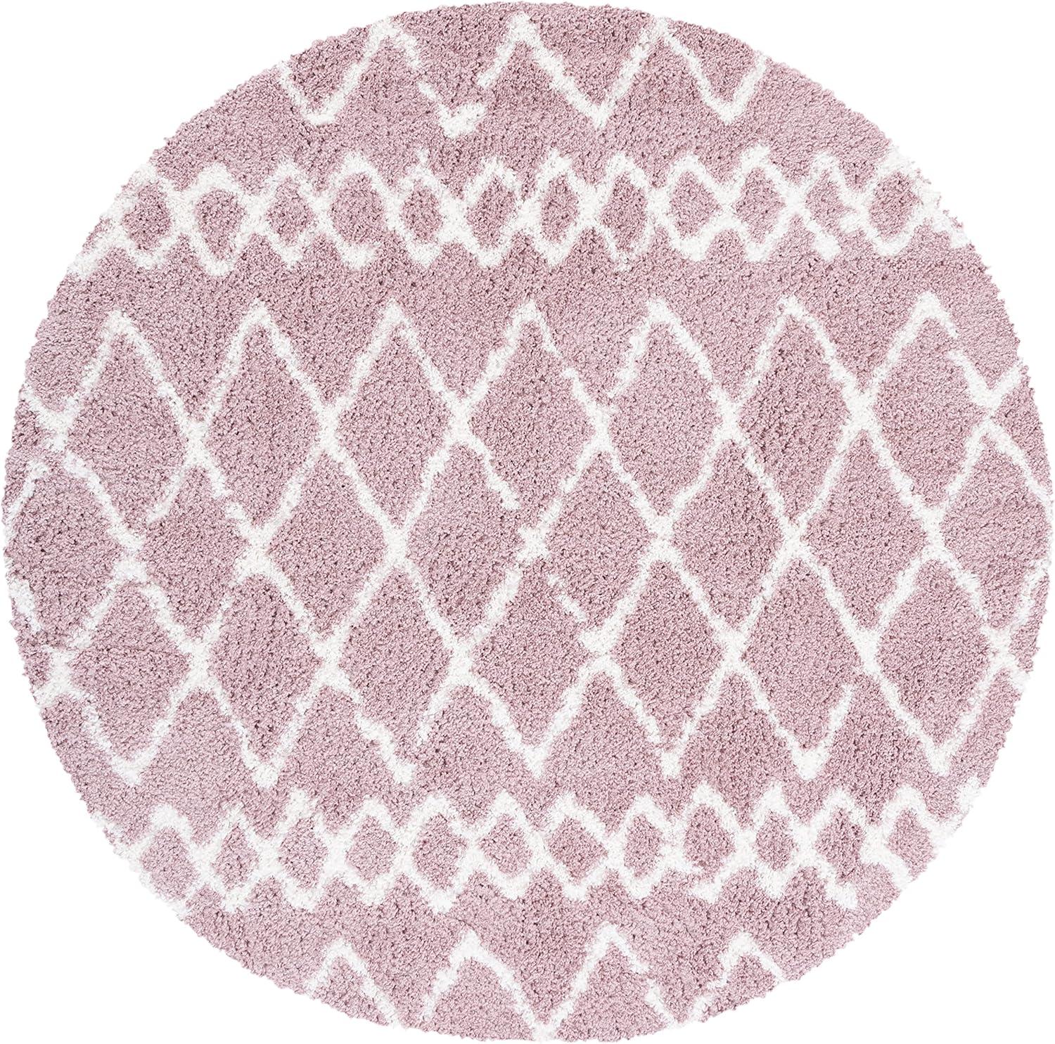 image:imageSAFAVIEH Area Rug 8x10 Berber Shag Collection Large Navy amp Ivory Moroccan Design NonShedding amp Easy Cleaning Plush Thick Pile Ideal for Living Room Bedroom Dining Space BER165NLight RoseIvory