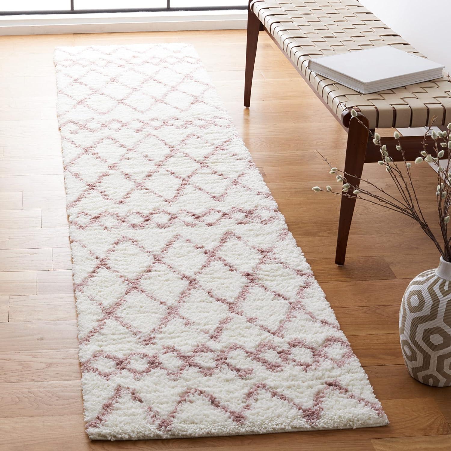 image:imageSAFAVIEH Area Rug 8x10 Berber Shag Collection Large Navy amp Ivory Moroccan Design NonShedding amp Easy Cleaning Plush Thick Pile Ideal for Living Room Bedroom Dining Space BER165NCreamLight Grey