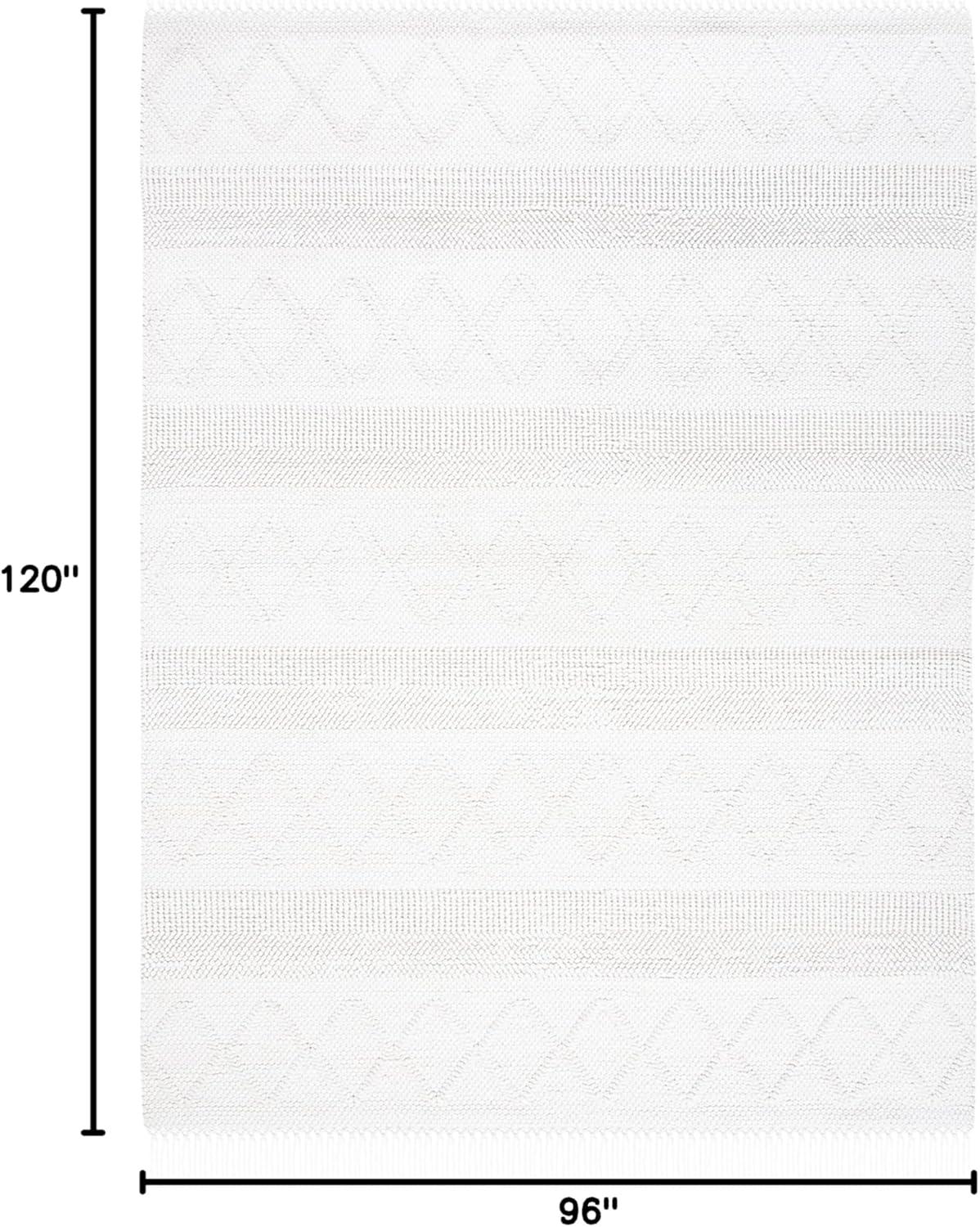 image:imageSAFAVIEH Area Rug 8x10 Casablanca Collection Large Ivory Handmade Boho Tassel Fringe Detail Ideal for Living Room Bedroom Dining Space CSB278AIvory