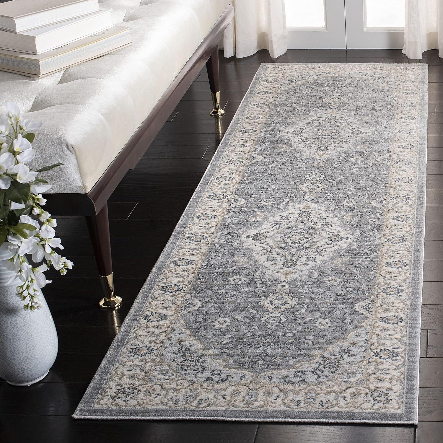 image:imageSAFAVIEH Area Rug 8x10 Casablanca Collection Large Ivory amp Black Handmade Wool Moroccan Boho Trellis Design Ideal for Living Room Bedroom Dining Space CSB987AGreyCream