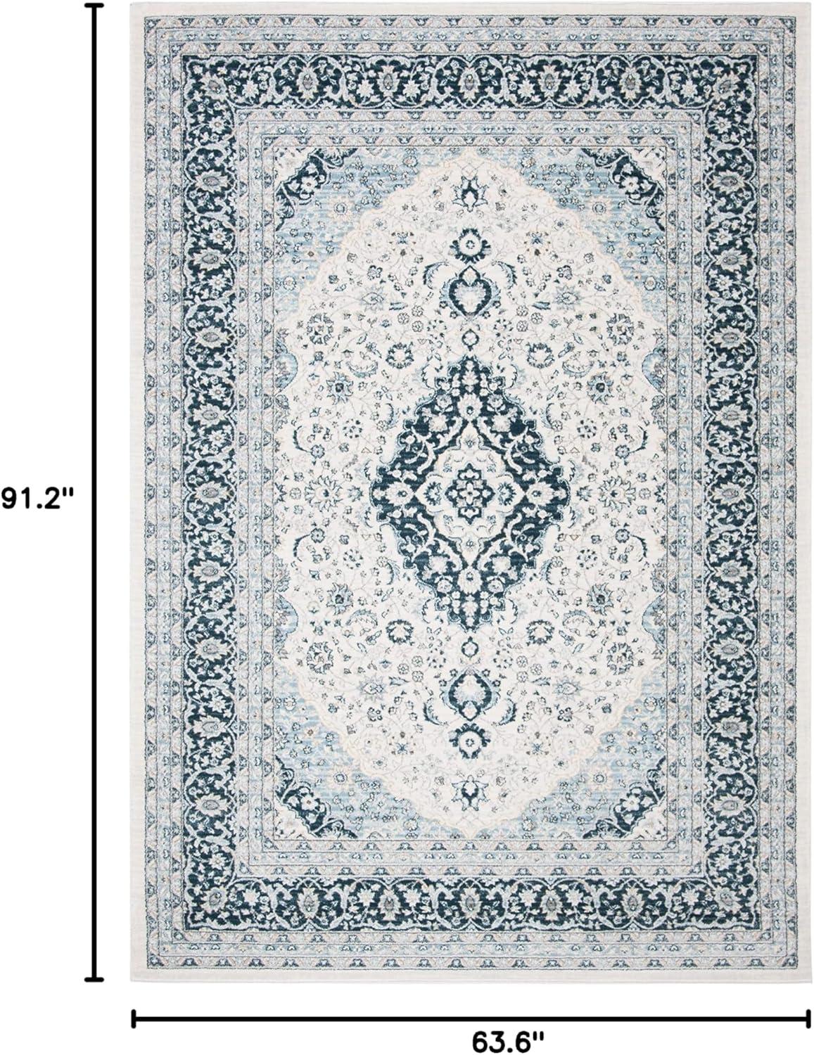 image:imageSAFAVIEH Area Rug 8x10 Casablanca Collection Large Ivory amp Black Handmade Wool Moroccan Boho Trellis Design Ideal for Living Room Bedroom Dining Space CSB987ACreamNavy