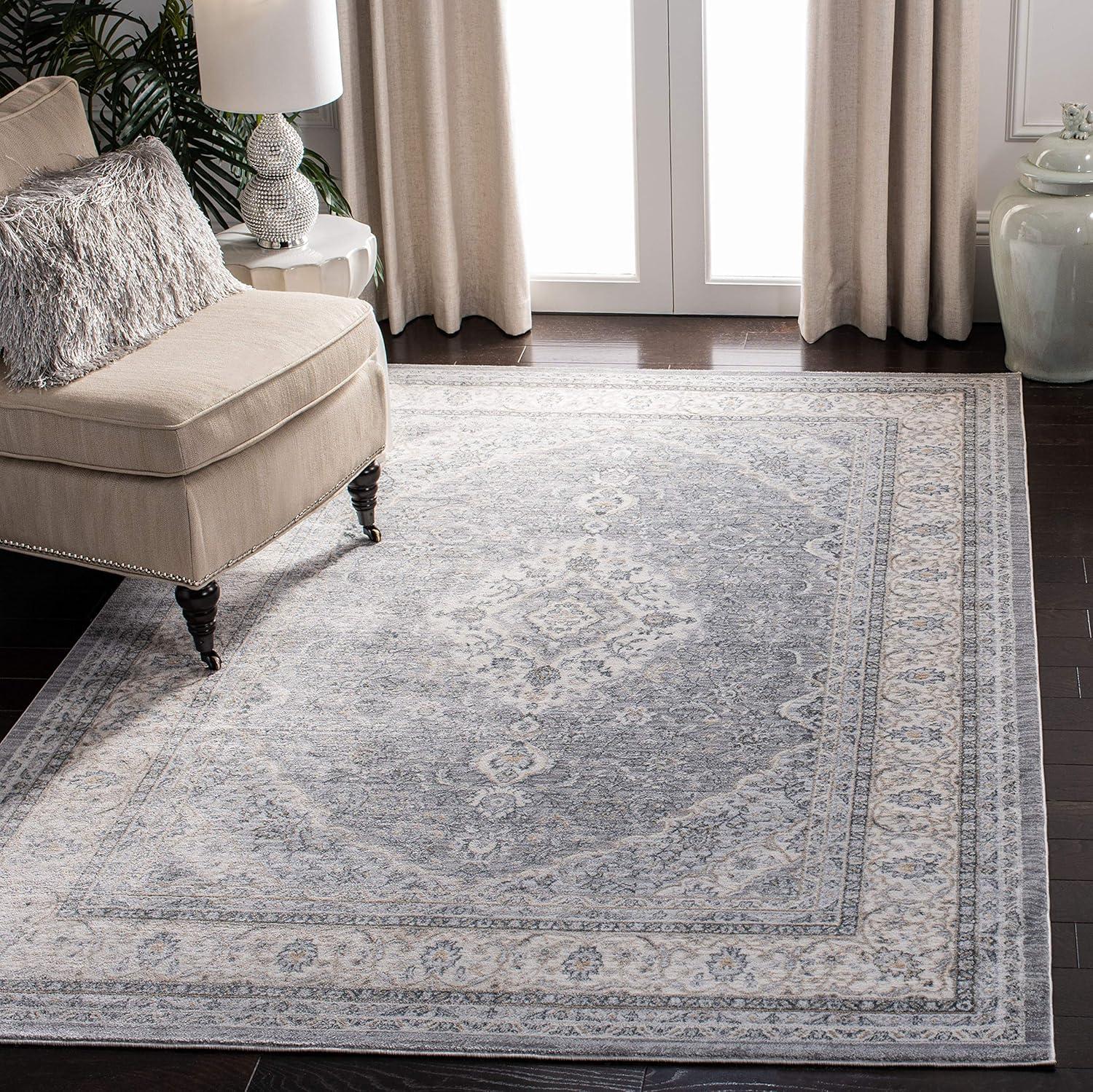 image:imageSAFAVIEH Area Rug 8x10 Casablanca Collection Large Ivory amp Black Handmade Wool Moroccan Boho Trellis Design Ideal for Living Room Bedroom Dining Space CSB987AGreyCream