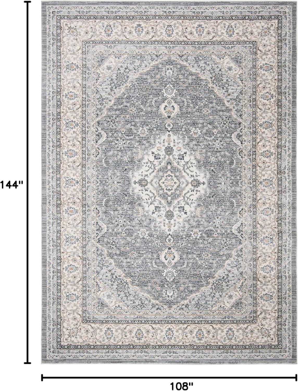 image:imageSAFAVIEH Area Rug 8x10 Casablanca Collection Large Ivory amp Black Handmade Wool Moroccan Boho Trellis Design Ideal for Living Room Bedroom Dining Space CSB987AGreyCream