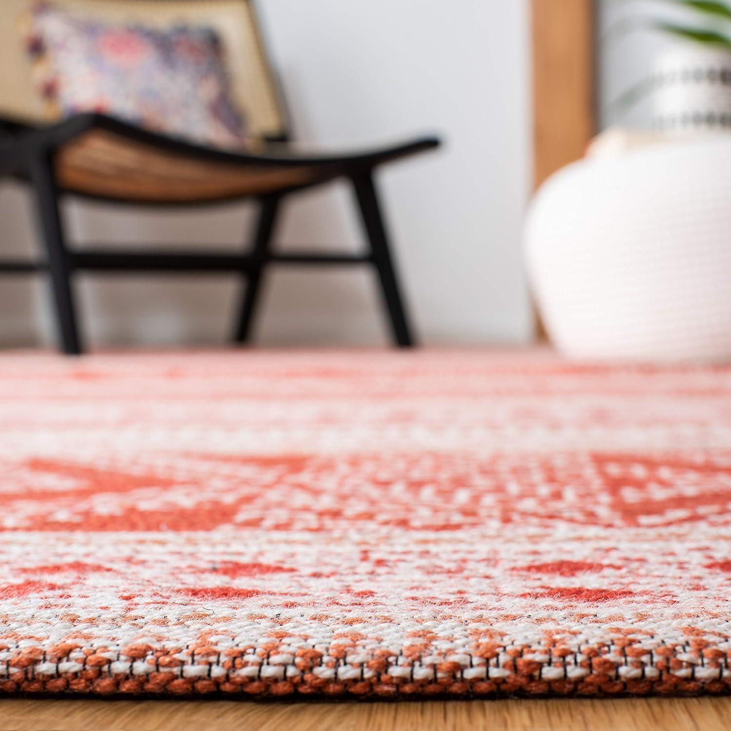 image:imageSAFAVIEH Area Rug 8x10 Classic Vintage Collection Large Grey Handmade Moroccan Boho Design Ideal for Living Room Bedroom Office Dining Space CLV717FRust