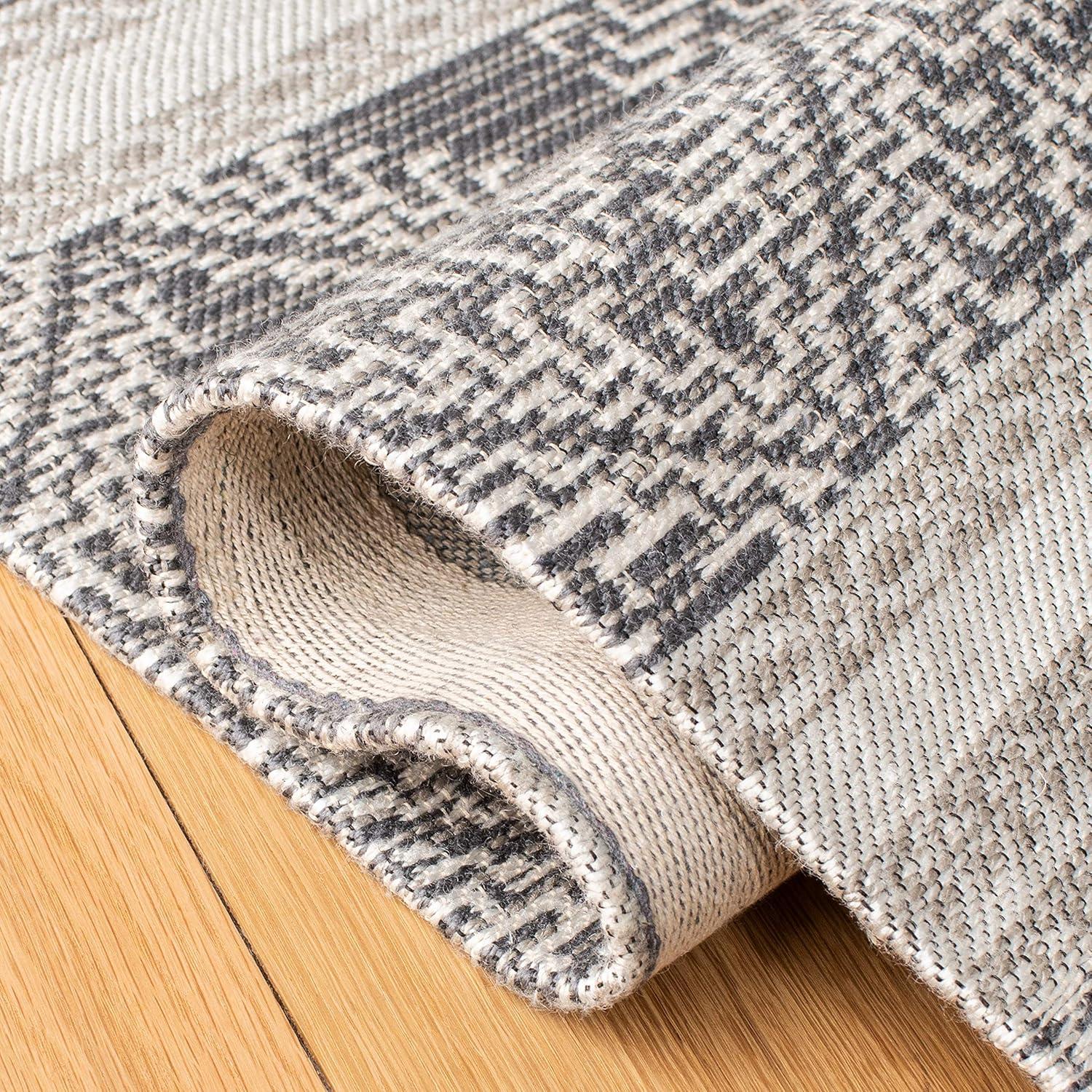 image:imageSAFAVIEH Area Rug 8x10 Classic Vintage Collection Large Grey Handmade Moroccan Boho Design Ideal for Living Room Bedroom Office Dining Space CLV717FGrey