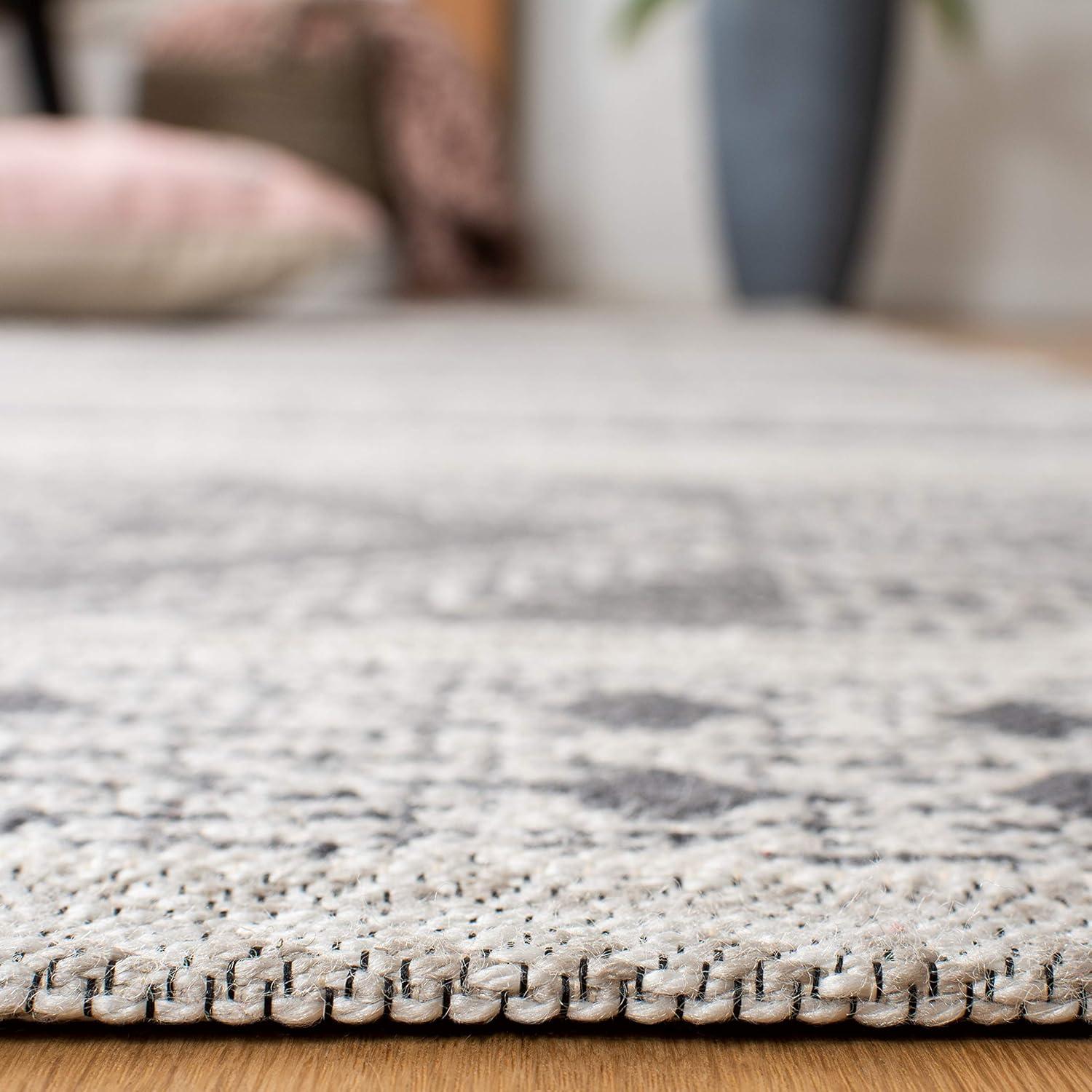 image:imageSAFAVIEH Area Rug 8x10 Classic Vintage Collection Large Grey Handmade Moroccan Boho Design Ideal for Living Room Bedroom Office Dining Space CLV717FGrey