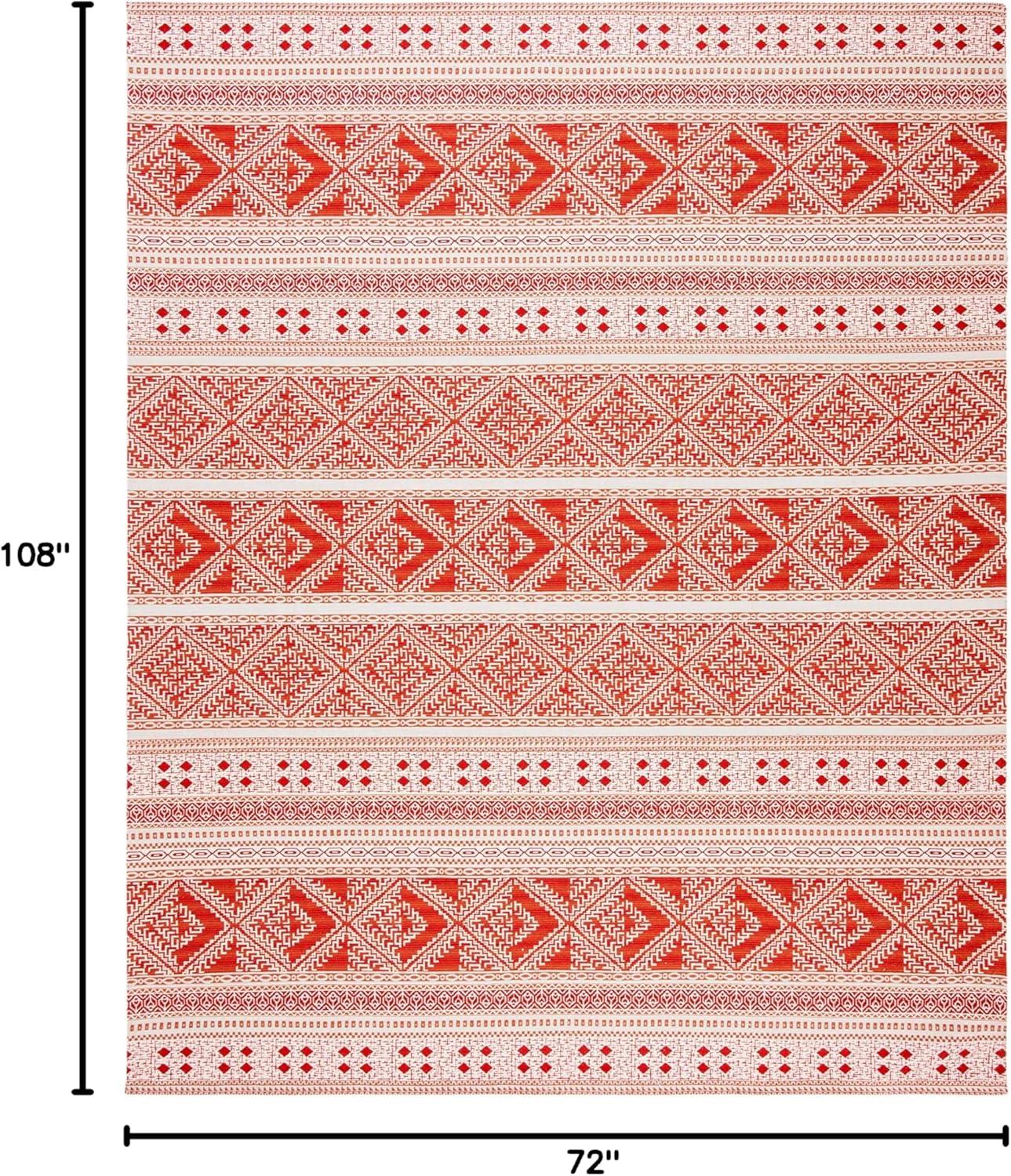 image:imageSAFAVIEH Area Rug 8x10 Classic Vintage Collection Large Grey Handmade Moroccan Boho Design Ideal for Living Room Bedroom Office Dining Space CLV717FRust