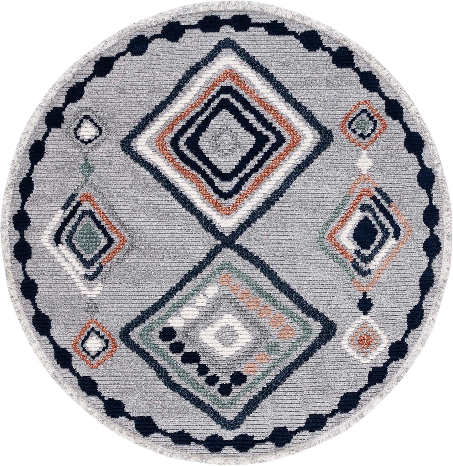 image:imageSAFAVIEH Area Rug 8x10 Marrakech Collection Large Ivory amp Multi Moroccan Boho Tribal Rustic Design NonShedding amp Easy Cleaning Ideal for Living Room Bedroom Office Dining Space MRK616AGreyBlue Rust