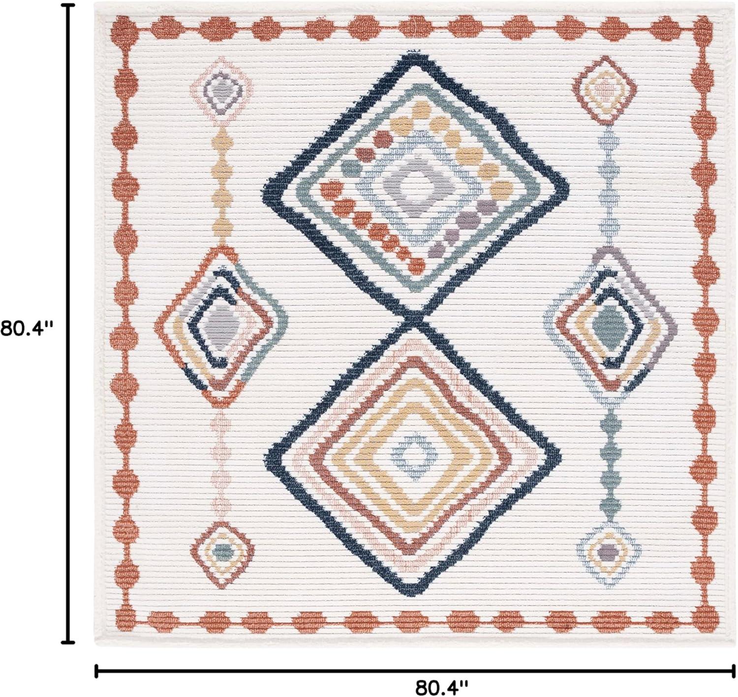 image:imageSAFAVIEH Area Rug 8x10 Marrakech Collection Large Ivory amp Multi Moroccan Boho Tribal Rustic Design NonShedding amp Easy Cleaning Ideal for Living Room Bedroom Office Dining Space MRK616AIvoryMulti