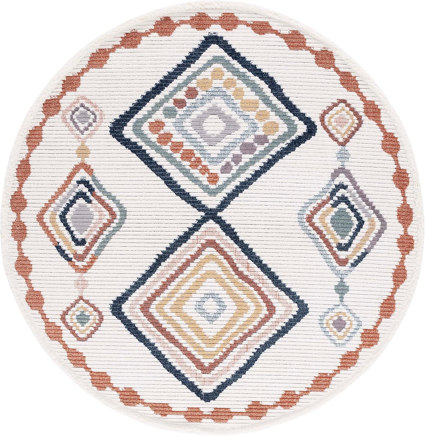 image:imageSAFAVIEH Area Rug 8x10 Marrakech Collection Large Ivory amp Multi Moroccan Boho Tribal Rustic Design NonShedding amp Easy Cleaning Ideal for Living Room Bedroom Office Dining Space MRK616AIvoryMulti