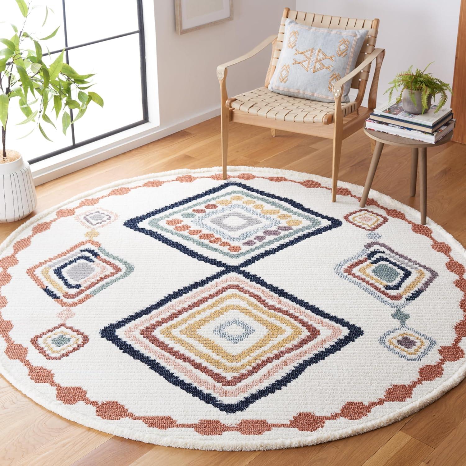 image:imageSAFAVIEH Area Rug 8x10 Marrakech Collection Large Ivory amp Multi Moroccan Boho Tribal Rustic Design NonShedding amp Easy Cleaning Ideal for Living Room Bedroom Office Dining Space MRK616AIvoryMulti