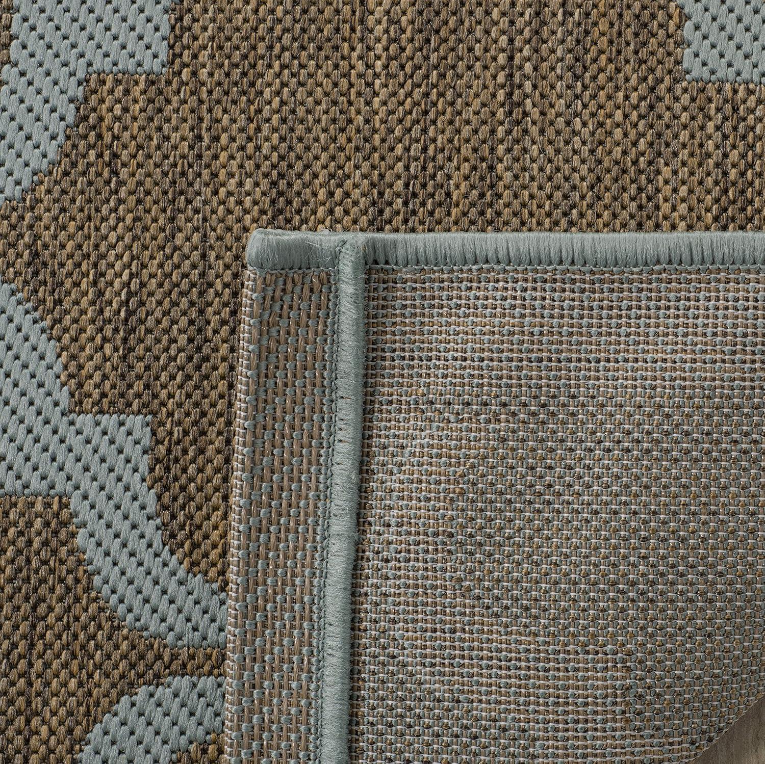 image:imageSAFAVIEH Courtyard Collection 8 x 11 NavyBeige CY6009 Trellis Indoor Outdoor Waterproof EasyCleaning Patio Backyard Mudroom AreaRugAnthraciteBeige