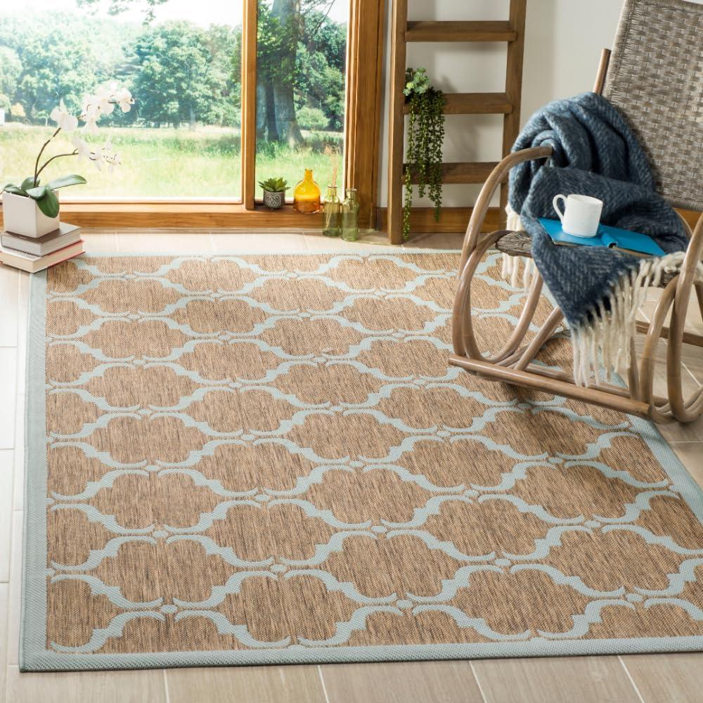 image:imageSAFAVIEH Courtyard Collection 8 x 11 NavyBeige CY6009 Trellis Indoor Outdoor Waterproof EasyCleaning Patio Backyard Mudroom AreaRugAnthraciteBeige