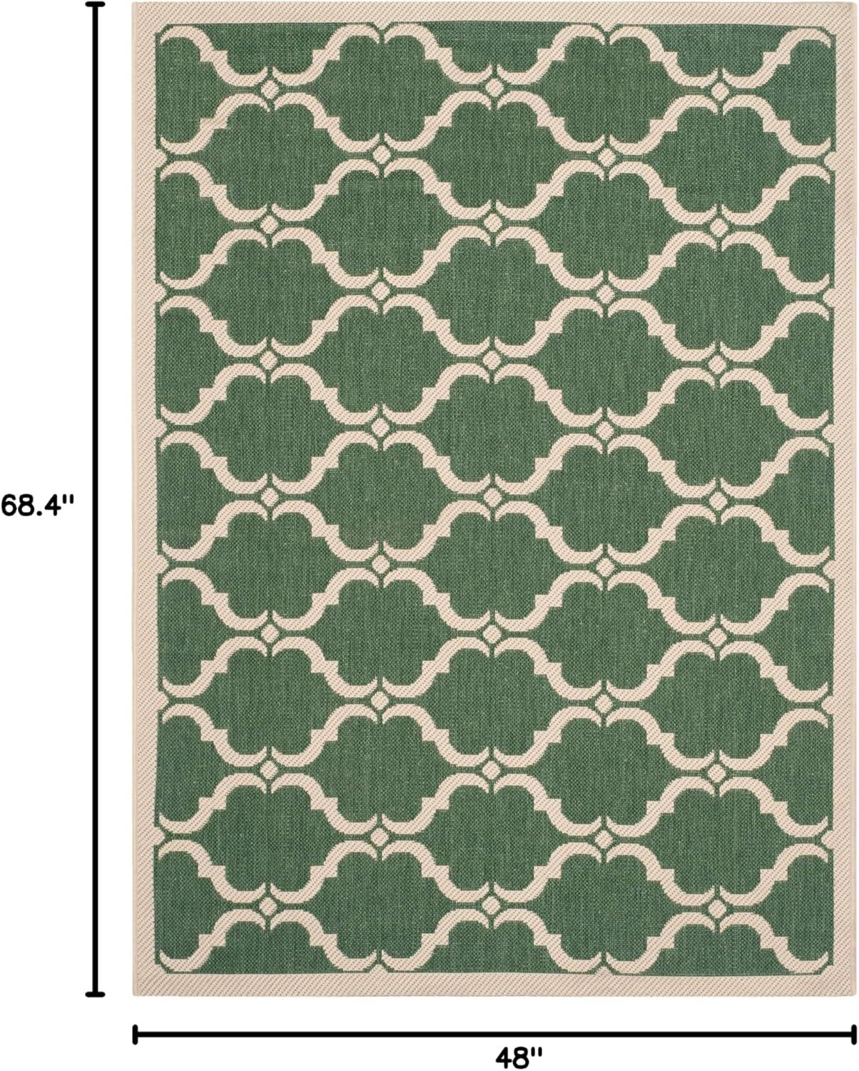 image:imageSAFAVIEH Courtyard Collection 8 x 11 NavyBeige CY6009 Trellis Indoor Outdoor Waterproof EasyCleaning Patio Backyard Mudroom AreaRugDark GreenBeige