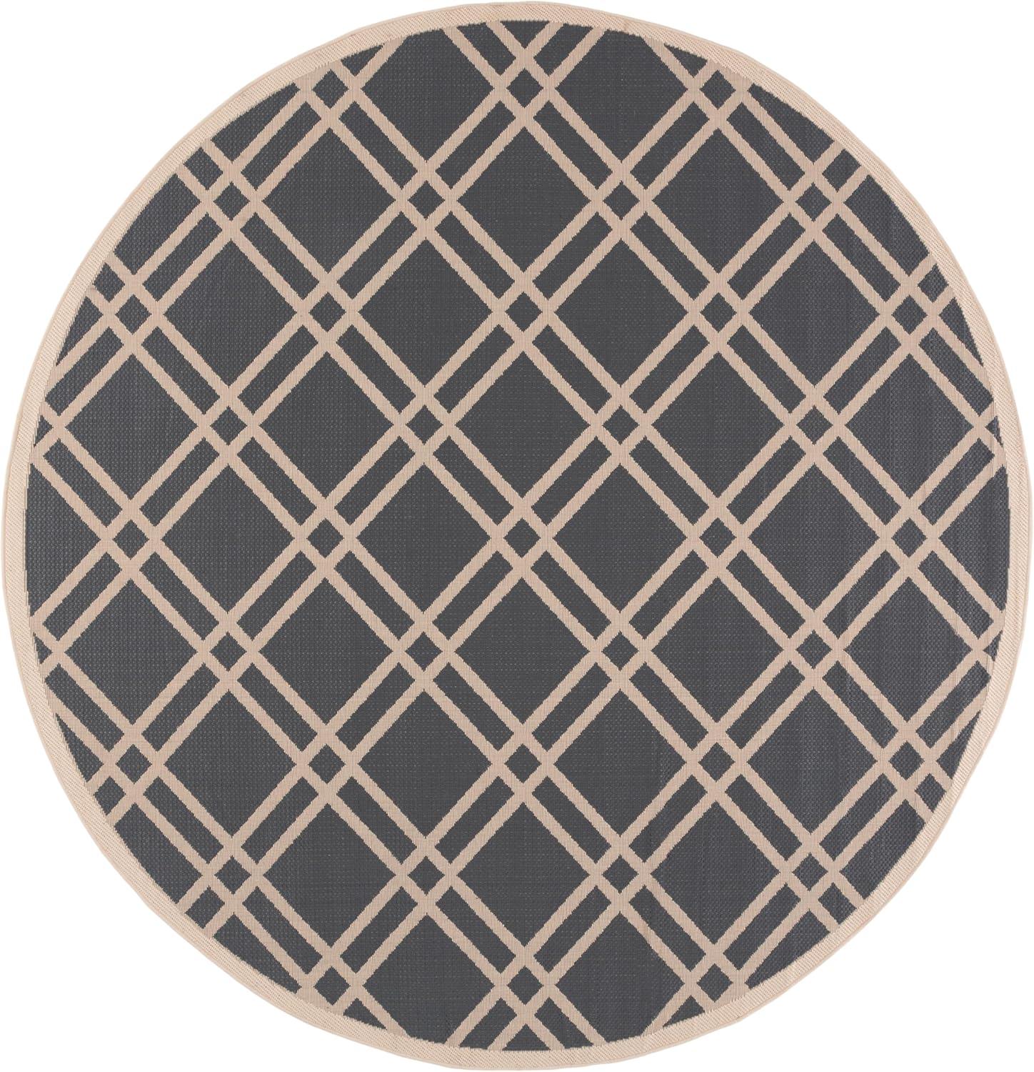 image:imageSAFAVIEH Courtyard Collection 8 x 11 NavyBeige CY6923 Trellis Indoor Outdoor Waterproof EasyCleaning Patio Backyard Mudroom AreaRugAnthraciteBeige
