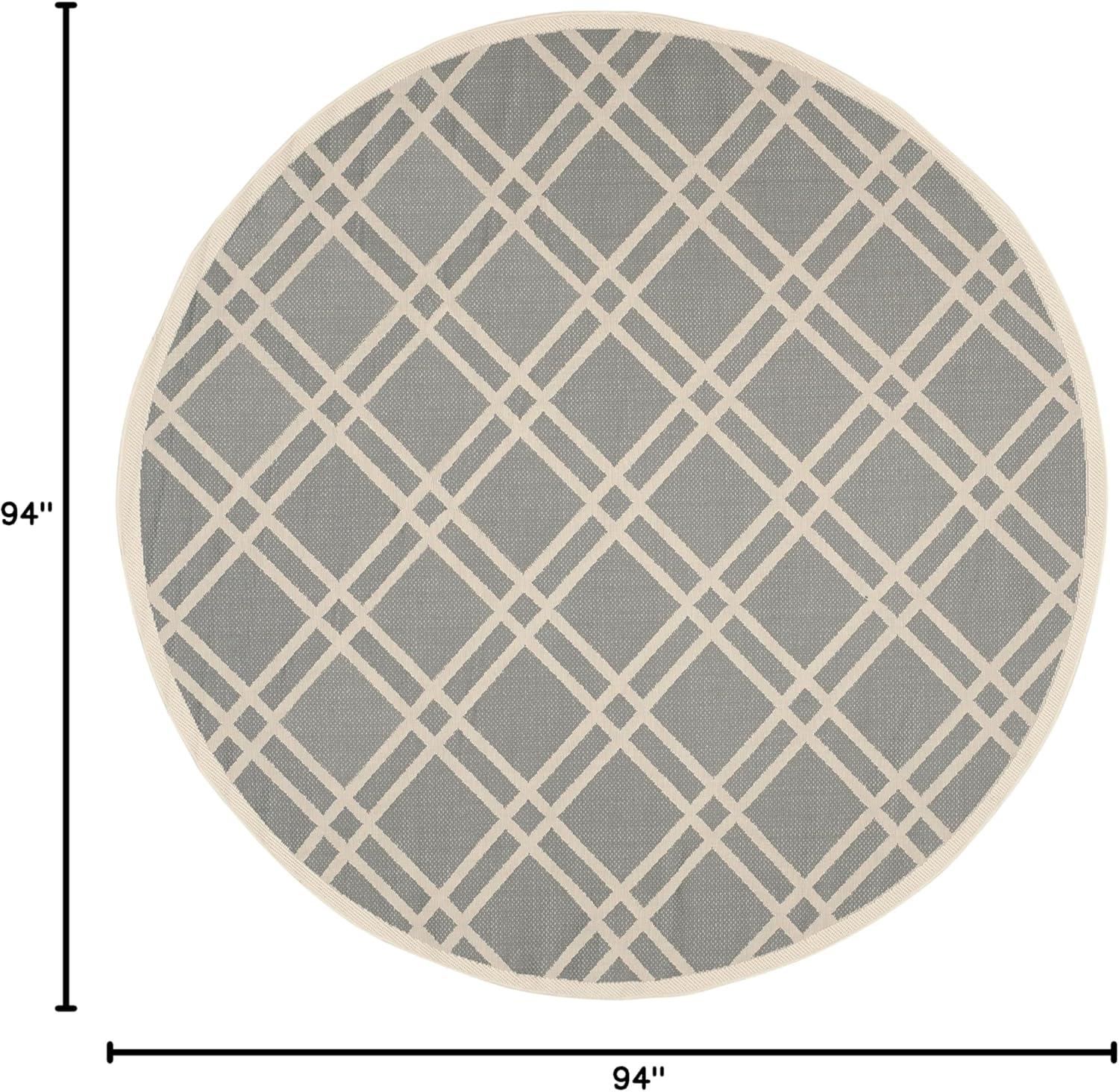 image:imageSAFAVIEH Courtyard Collection 8 x 11 NavyBeige CY6923 Trellis Indoor Outdoor Waterproof EasyCleaning Patio Backyard Mudroom AreaRugAnthraciteBeige