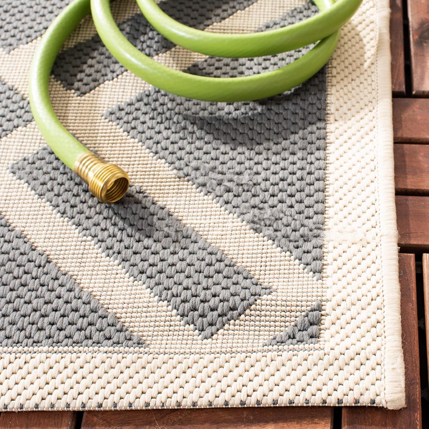 image:imageSAFAVIEH Courtyard Collection 8 x 11 NavyBeige CY6923 Trellis Indoor Outdoor Waterproof EasyCleaning Patio Backyard Mudroom AreaRugAnthraciteBeige