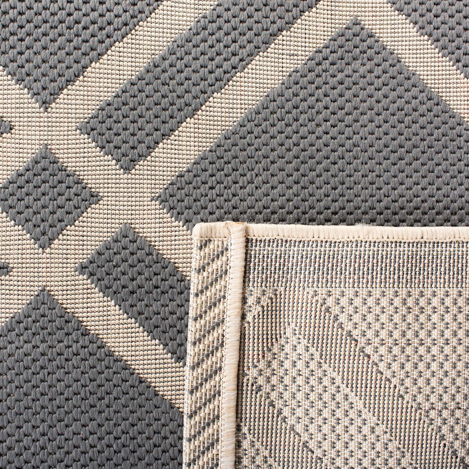 image:imageSAFAVIEH Courtyard Collection 8 x 11 NavyBeige CY6923 Trellis Indoor Outdoor Waterproof EasyCleaning Patio Backyard Mudroom AreaRugAnthraciteBeige