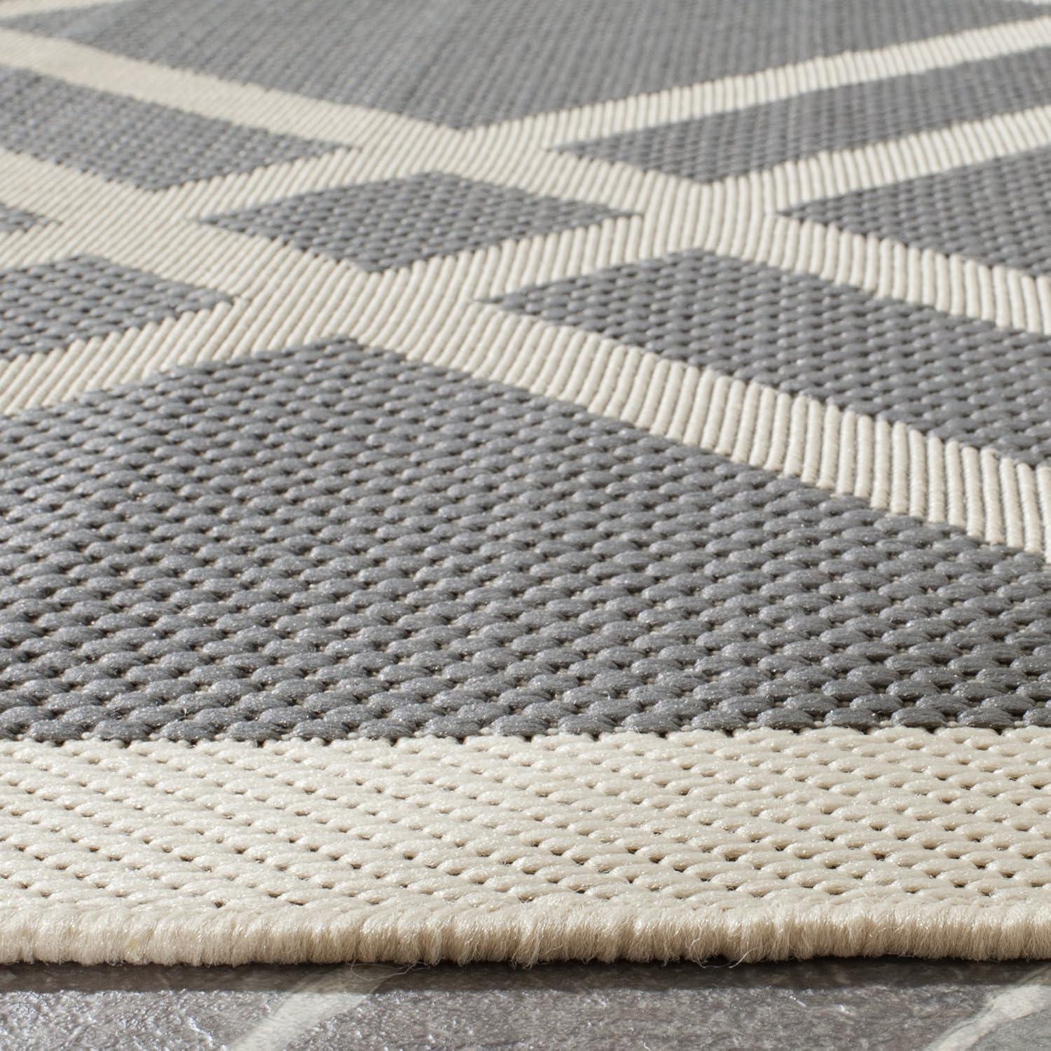 image:imageSAFAVIEH Courtyard Collection 8 x 11 NavyBeige CY6923 Trellis Indoor Outdoor Waterproof EasyCleaning Patio Backyard Mudroom AreaRugAnthraciteBeige