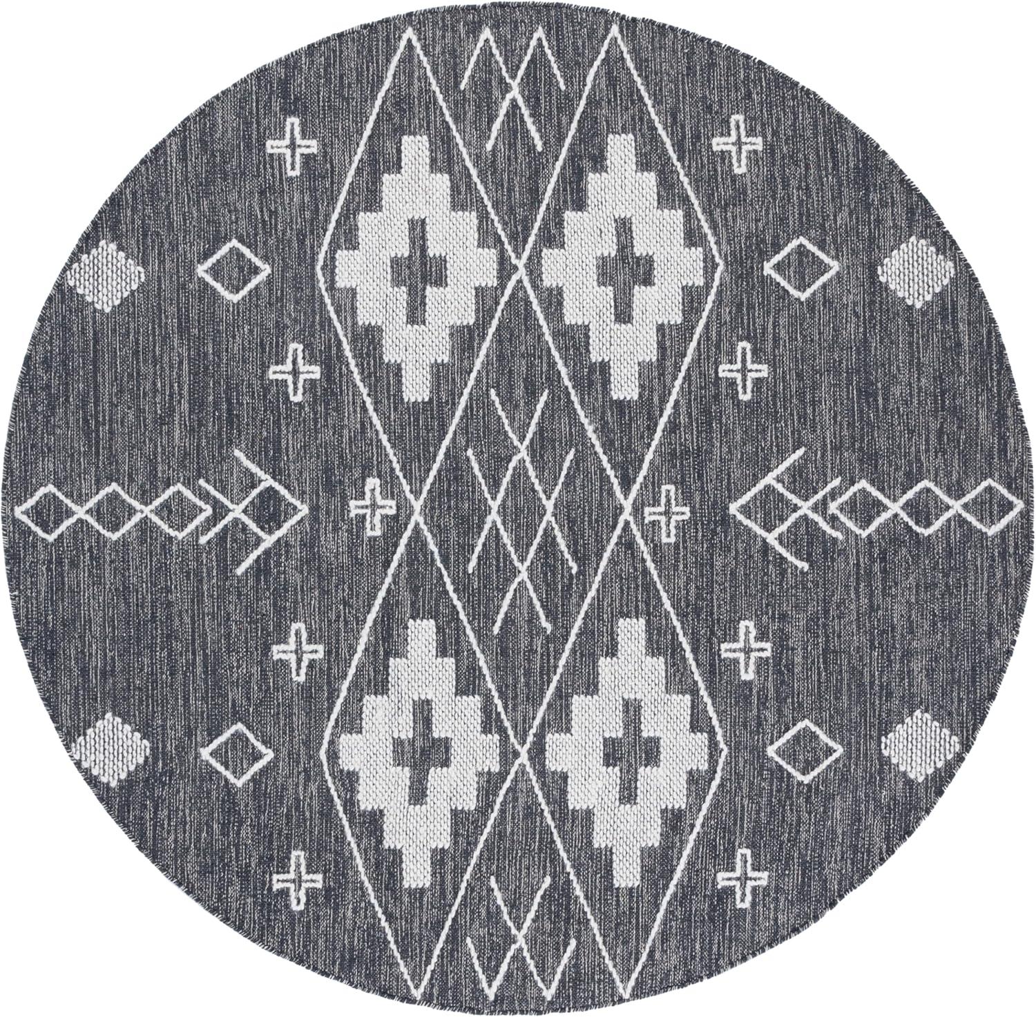 image:imageSAFAVIEH Kilim Collection Area Rug 5 x 8 Grey amp Ivory Handmade Moroccan Boho Rustic Cotton Ideal for High Traffic Areas in Living Room Bedroom KLM851FCharcoalIvory