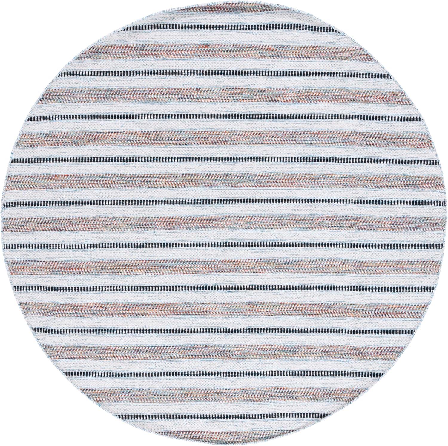 image:imageSAFAVIEH Kilim Collection Area Rug 6 x 9 Blue amp Ivory Flat Weave Rustic Boho Tribal Design NonShedding amp Easy Care Ideal for High Traffic Areas in Living Room Bedroom KLM763MTurquoiseIvory