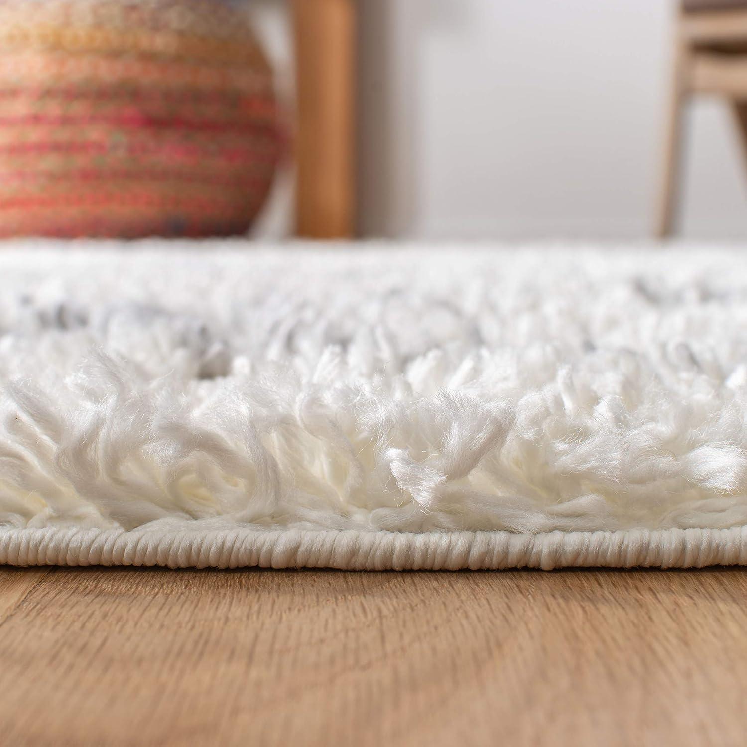 image:imageSAFAVIEH Moroccan Tassel Shag Collection Area Rug 53 x 76 Ivory amp Light Grey Boho NonShedding amp Easy Care 15inch Thick Ideal for High Traffic Areas in Living Room Bedroom MTS335BIvoryLight Grey