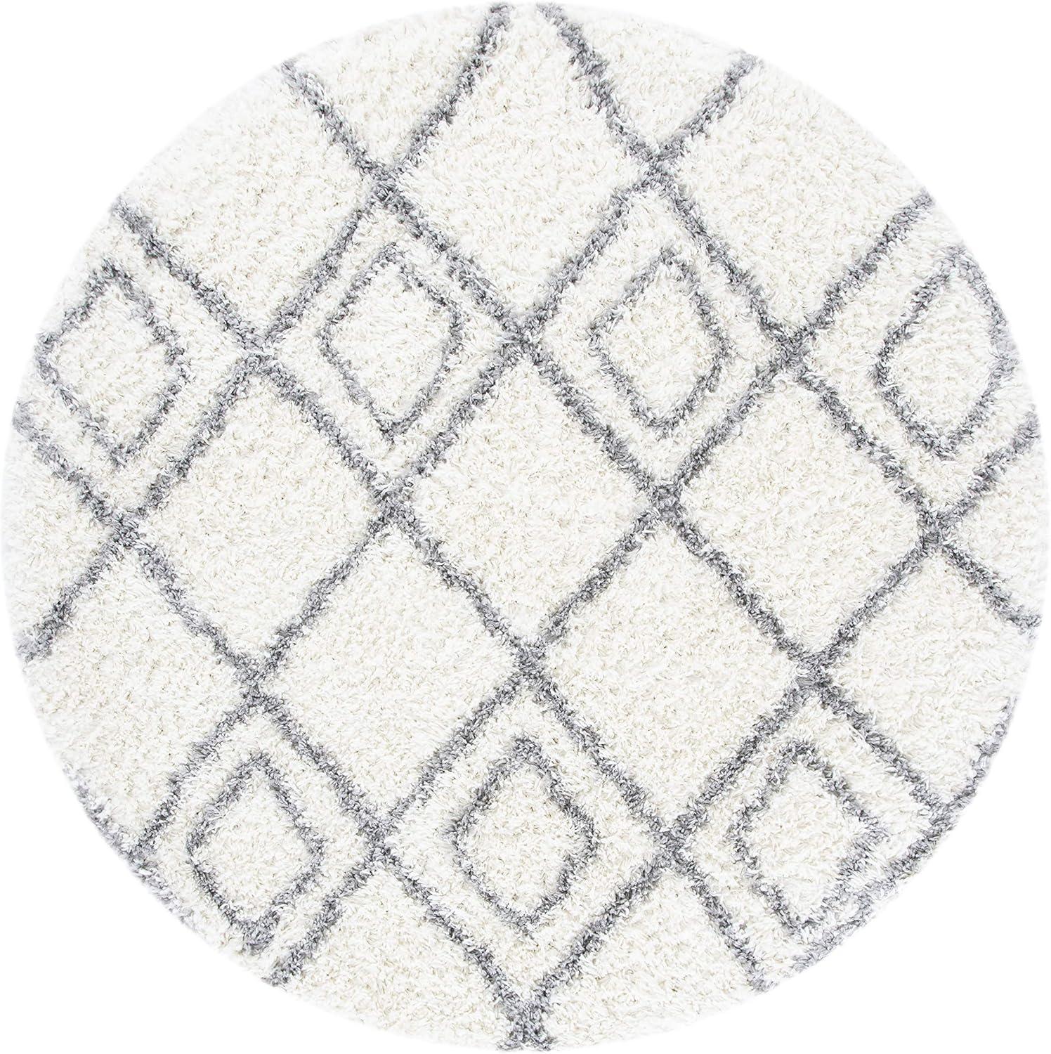 image:imageSAFAVIEH Moroccan Tassel Shag Collection Area Rug 53 x 76 Ivory amp Light Grey Boho NonShedding amp Easy Care 15inch Thick Ideal for High Traffic Areas in Living Room Bedroom MTS335BIvoryLight Grey