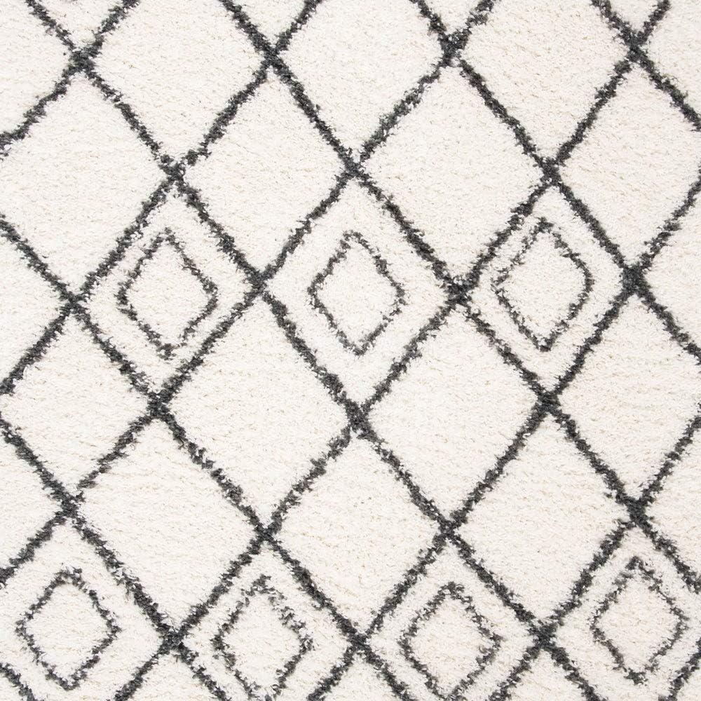 image:imageSAFAVIEH Moroccan Tassel Shag Collection Area Rug 53 x 76 Ivory amp Light Grey Boho NonShedding amp Easy Care 15inch Thick Ideal for High Traffic Areas in Living Room Bedroom MTS335BIvoryLight Grey
