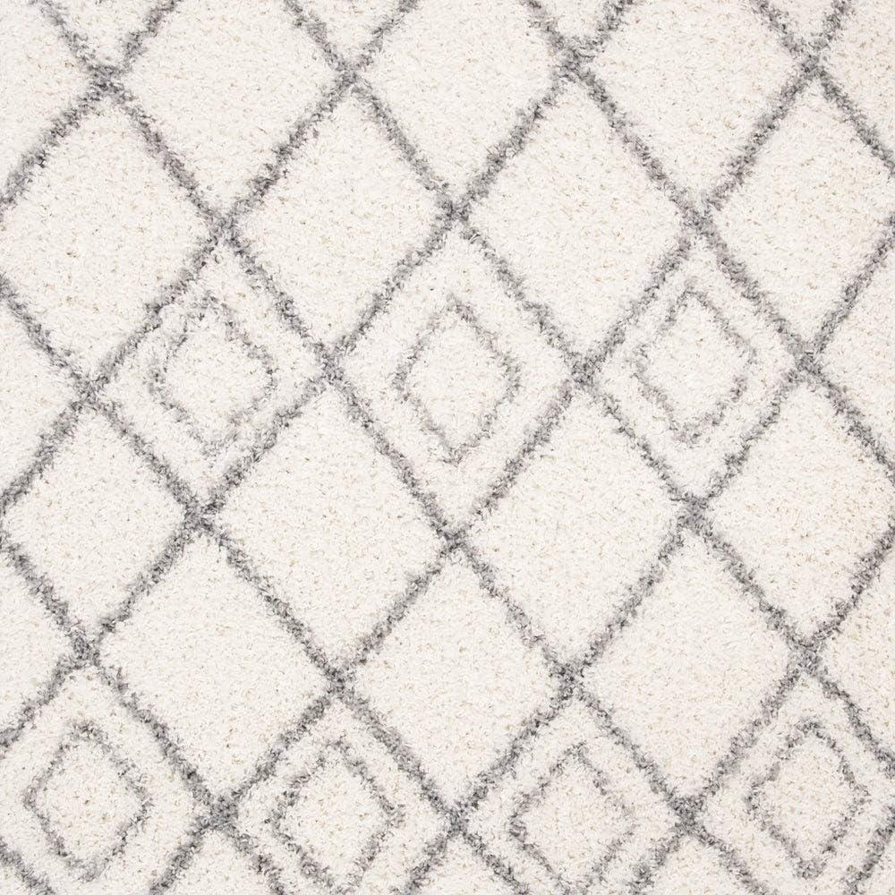 image:imageSAFAVIEH Moroccan Tassel Shag Collection Area Rug 53 x 76 Ivory amp Light Grey Boho NonShedding amp Easy Care 15inch Thick Ideal for High Traffic Areas in Living Room Bedroom MTS335BIvoryLight Grey