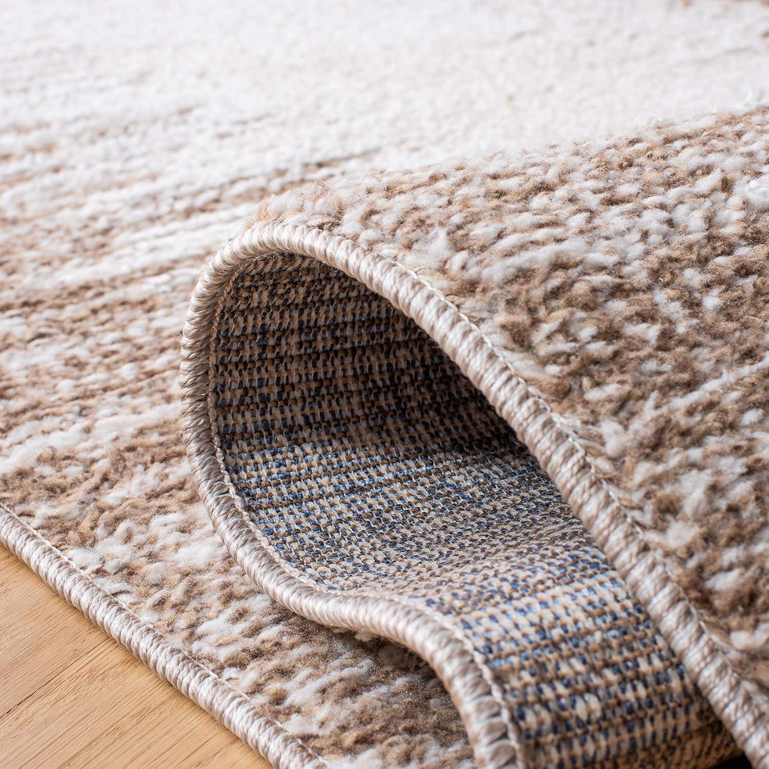 image:imageSAFAVIEH Moroccan Tassel Shag Collection Area Rug 55 x 77 Ivory amp Beige Boho Design NonShedding amp Easy Care 075inch Thick Ideal for High Traffic Areas in Living Room Bedroom MTS483BIvoryBeige