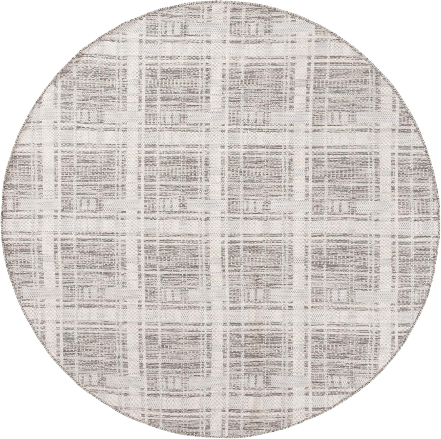 image:imageSAFAVIEH Outdoor Area Rug 8x10 Beach House Collection Large Modern Design Grey amp Ivory Weather Resistant NonShedding amp Easy Cleaning Ideal for Patio Backyard Deck Dining Space BHS412FGreyIvory