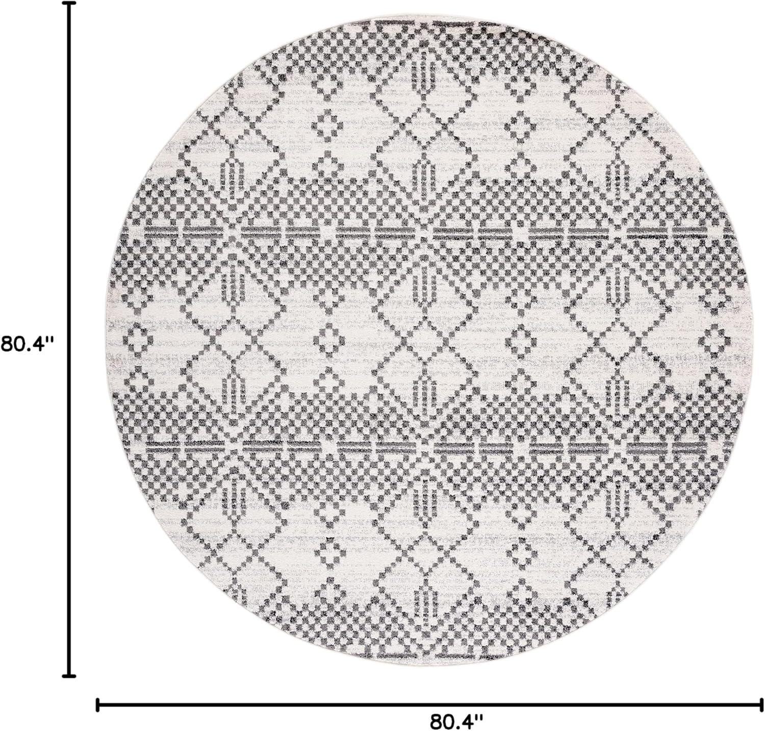image:imageSAFAVIEH Tulum Collection Area Rug 55 x 77 Dark Grey amp Ivory Moroccan Boho Tribal Design NonShedding amp Easy to Clean Ideal for Living Room Bedroom Dining Space TUL634FDark GreyIvory