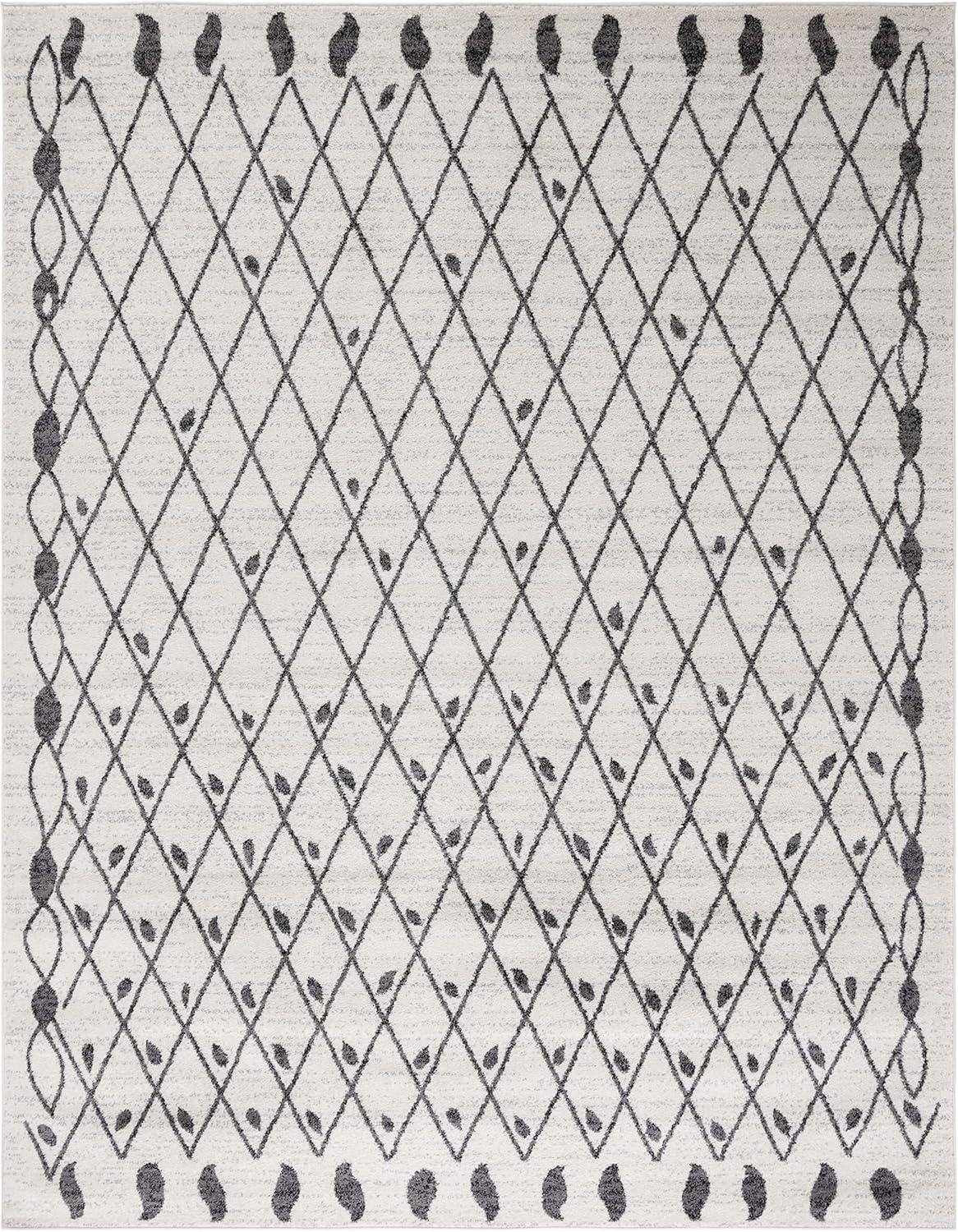 image:imageSAFAVIEH Tulum Collection Area Rug 55 x 77 Ivory amp Black Moroccan Boho Tribal Design NonShedding amp Easy to Clean Ideal for Living Room Bedroom Dining Space TUL650AIvoryBlack
