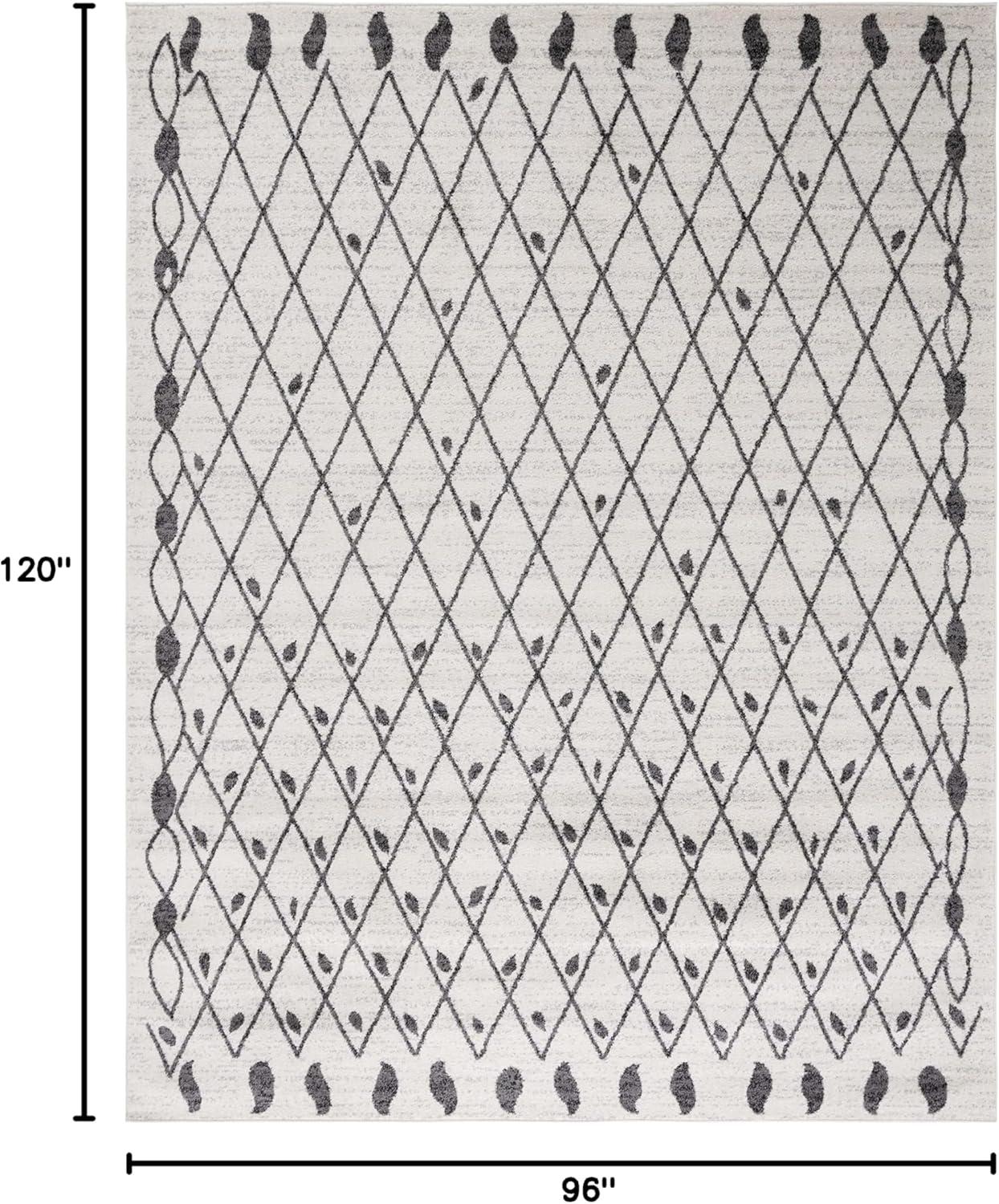 image:imageSAFAVIEH Tulum Collection Area Rug 55 x 77 Ivory amp Black Moroccan Boho Tribal Design NonShedding amp Easy to Clean Ideal for Living Room Bedroom Dining Space TUL650AIvoryBlack