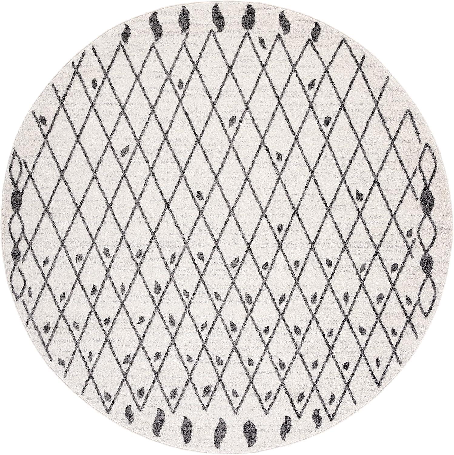 image:imageSAFAVIEH Tulum Collection Area Rug 55 x 77 Ivory amp Black Moroccan Boho Tribal Design NonShedding amp Easy to Clean Ideal for Living Room Bedroom Dining Space TUL650AIvoryBlack