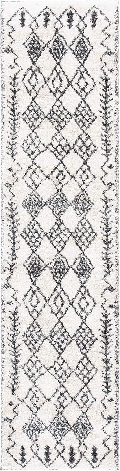 image:imageSAFAVIEH Tunisia Collection Area Rug 53 x 77 Aqua amp Ivory Moroccan Tribal Design NonShedding amp Easy Care Ideal for High Traffic Areas in Living Room Bedroom TUN736JIvoryBlack