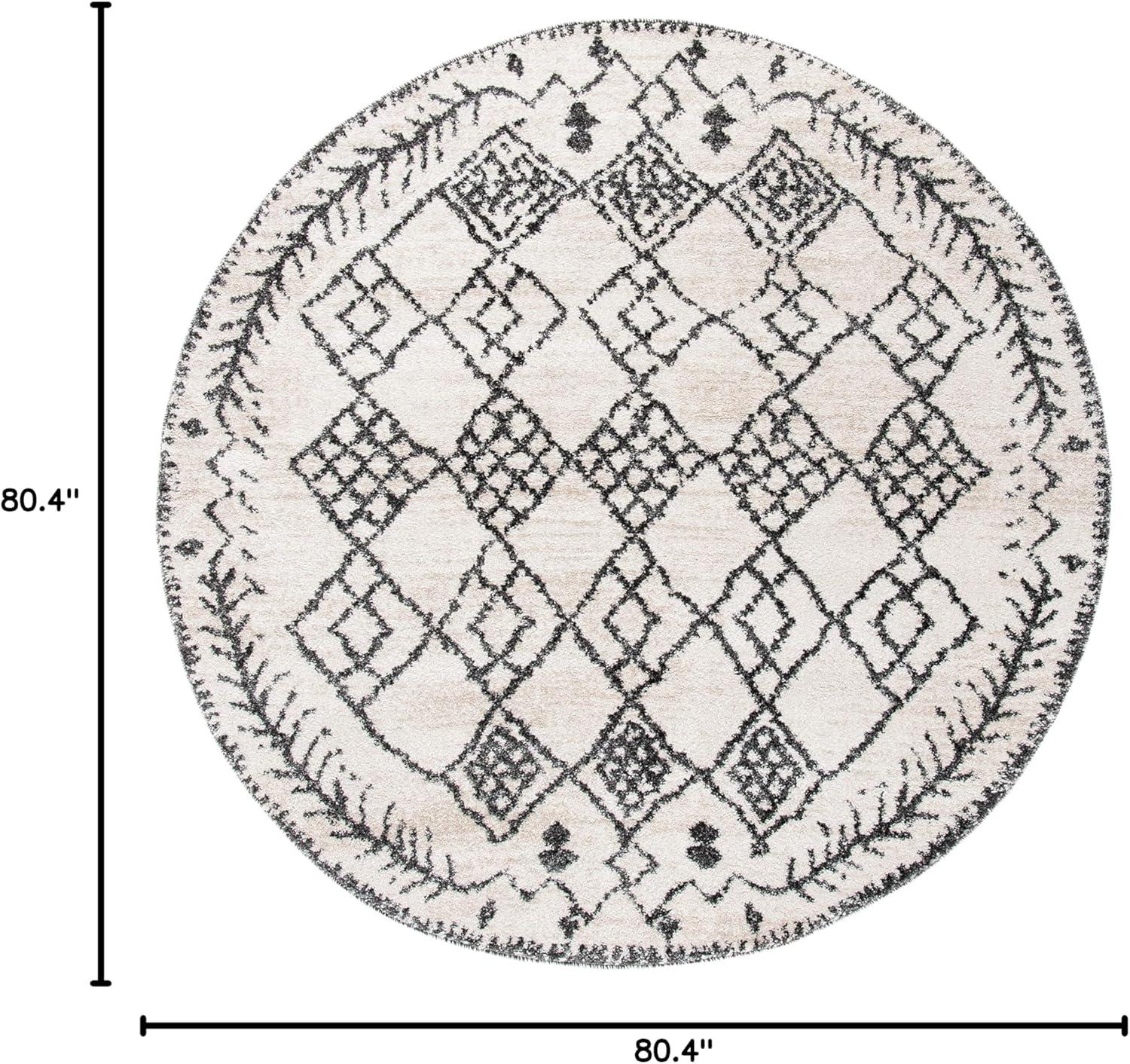 image:imageSAFAVIEH Tunisia Collection Area Rug 53 x 77 Aqua amp Ivory Moroccan Tribal Design NonShedding amp Easy Care Ideal for High Traffic Areas in Living Room Bedroom TUN736JIvoryBlack