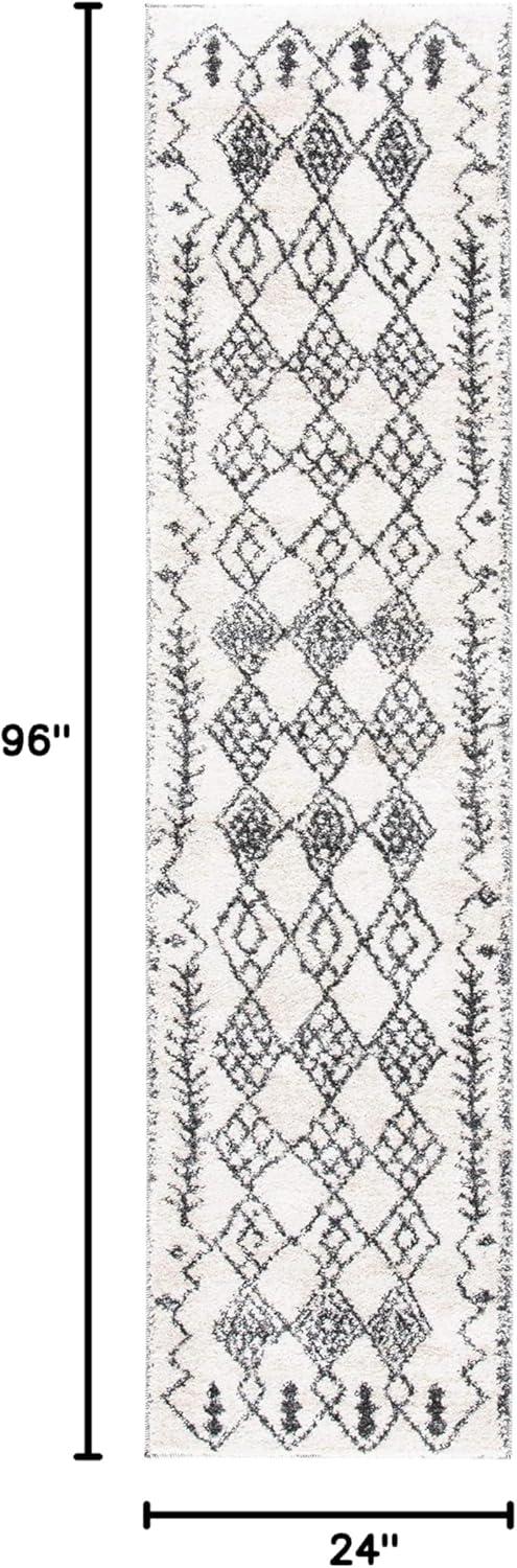 image:imageSAFAVIEH Tunisia Collection Area Rug 53 x 77 Aqua amp Ivory Moroccan Tribal Design NonShedding amp Easy Care Ideal for High Traffic Areas in Living Room Bedroom TUN736JIvoryBlack