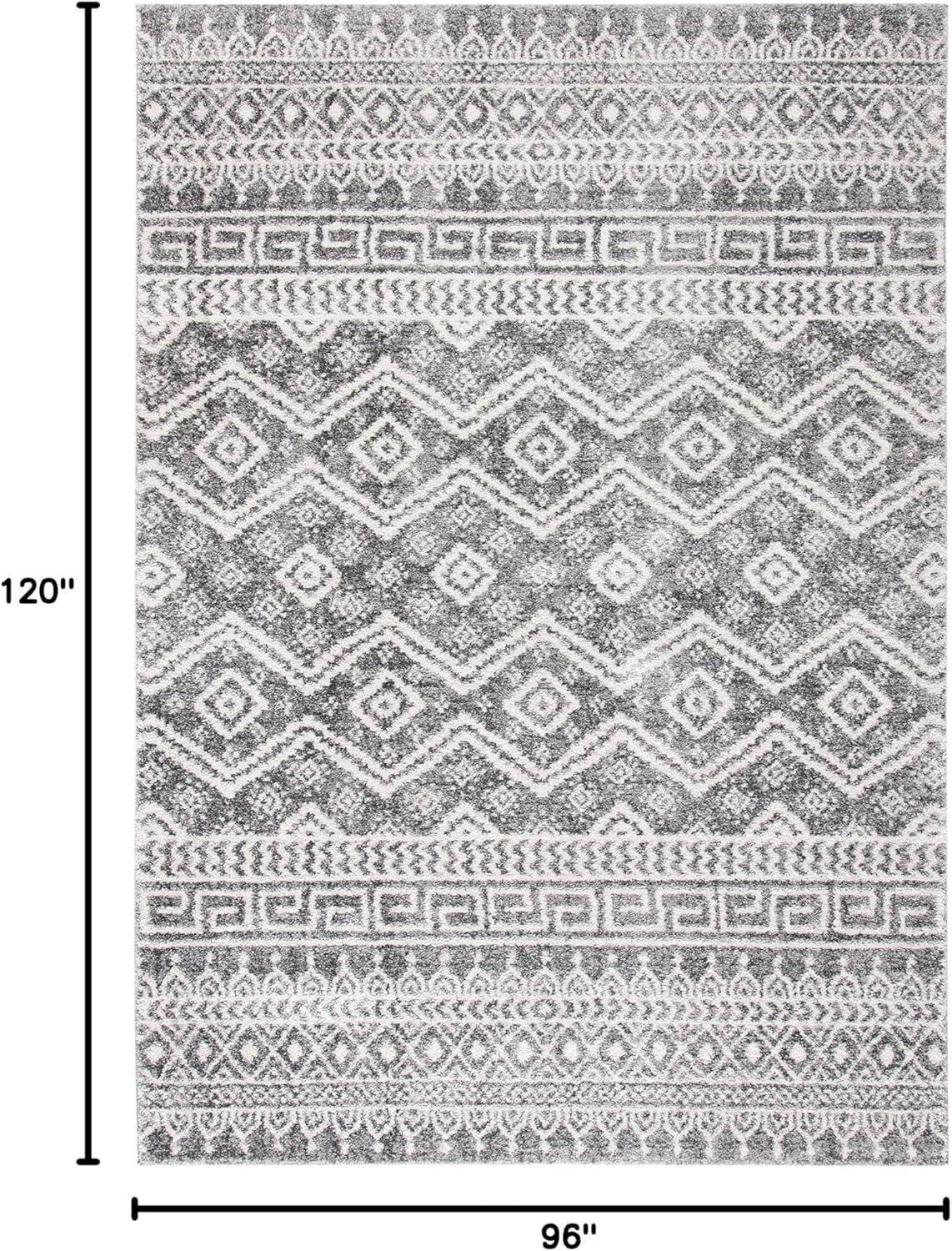 image:imageSAFAVIEH Tunisia Collection Area Rug 53 x 77 Black amp Ivory Moroccan Tribal Design NonShedding amp Easy Care Ideal for High Traffic Areas in Living Room Bedroom TUN737ZBlackIvory