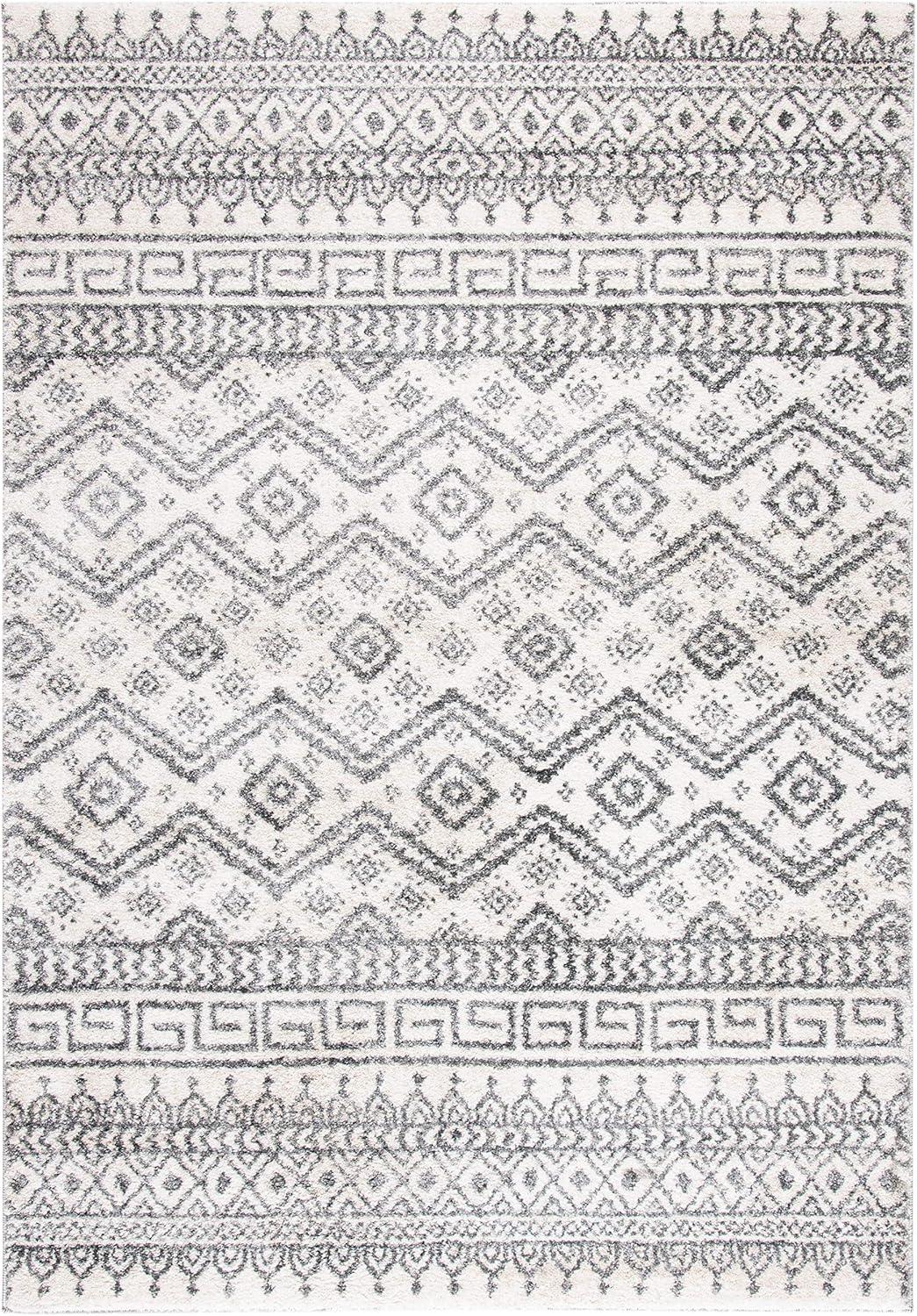 image:imageSAFAVIEH Tunisia Collection Area Rug 53 x 77 Black amp Ivory Moroccan Tribal Design NonShedding amp Easy Care Ideal for High Traffic Areas in Living Room Bedroom TUN737ZIvoryBlack