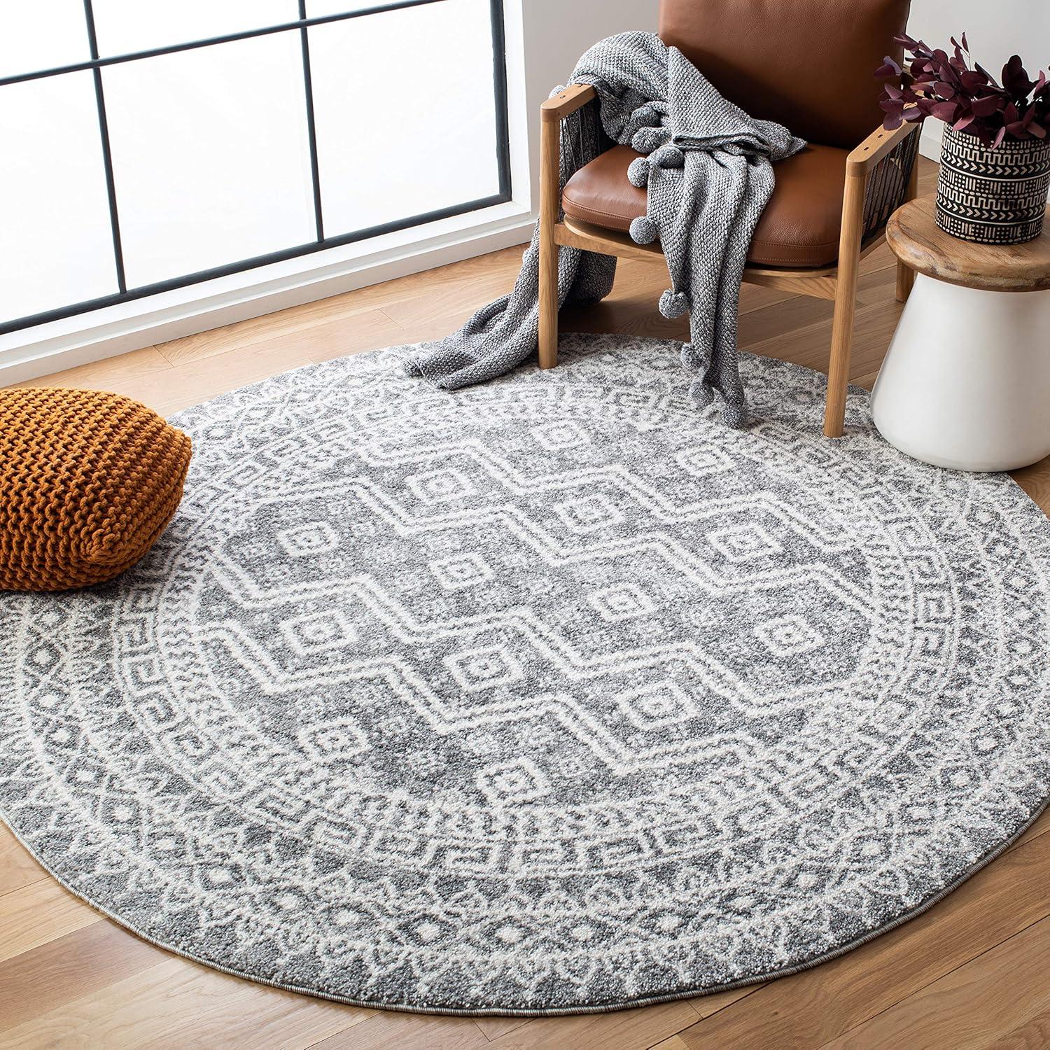 image:imageSAFAVIEH Tunisia Collection Area Rug 53 x 77 Black amp Ivory Moroccan Tribal Design NonShedding amp Easy Care Ideal for High Traffic Areas in Living Room Bedroom TUN737ZBlackIvory
