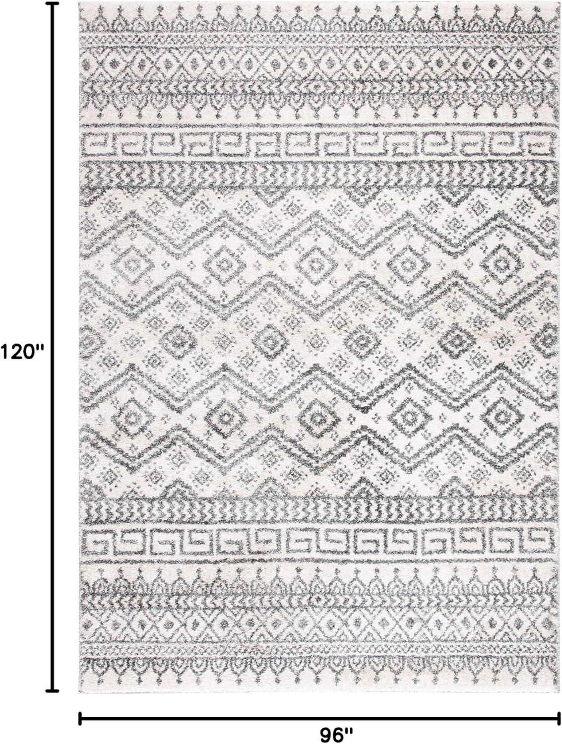 image:imageSAFAVIEH Tunisia Collection Area Rug 53 x 77 Black amp Ivory Moroccan Tribal Design NonShedding amp Easy Care Ideal for High Traffic Areas in Living Room Bedroom TUN737ZIvoryBlack