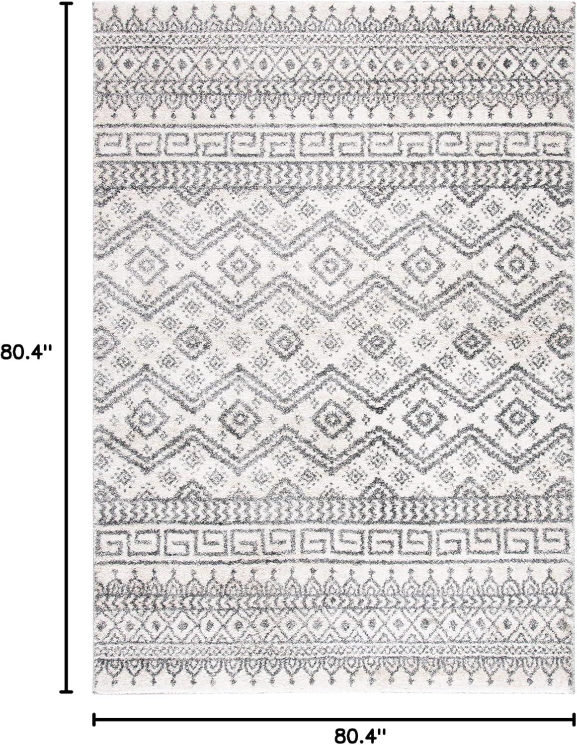 image:imageSAFAVIEH Tunisia Collection Area Rug 53 x 77 Black amp Ivory Moroccan Tribal Design NonShedding amp Easy Care Ideal for High Traffic Areas in Living Room Bedroom TUN737ZIvoryBlack