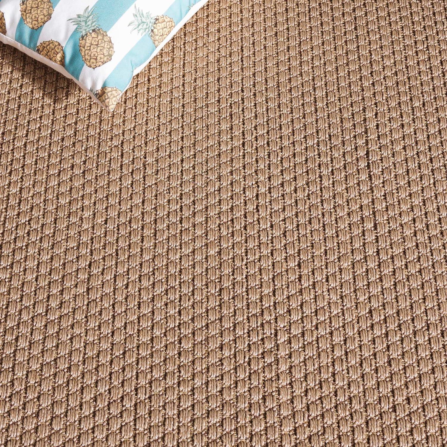 image:imageSAFAVIEH Washable Rug Outdoor Atrium Sisal Collection 5 x 76 Beige NonShedding amp Easy to Clean Ideal for Patio Backyard Mudroom ATM102BBeige